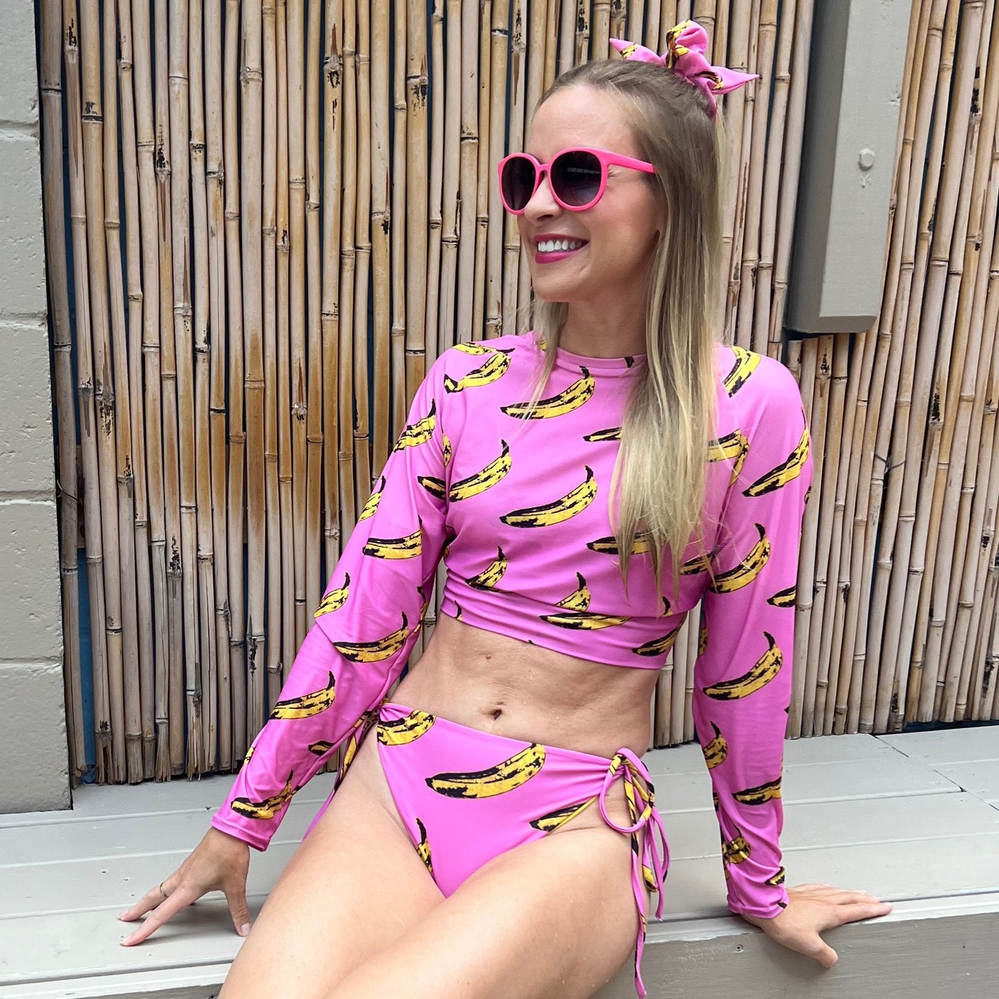 Pink Banana String Bikini (Recycled)