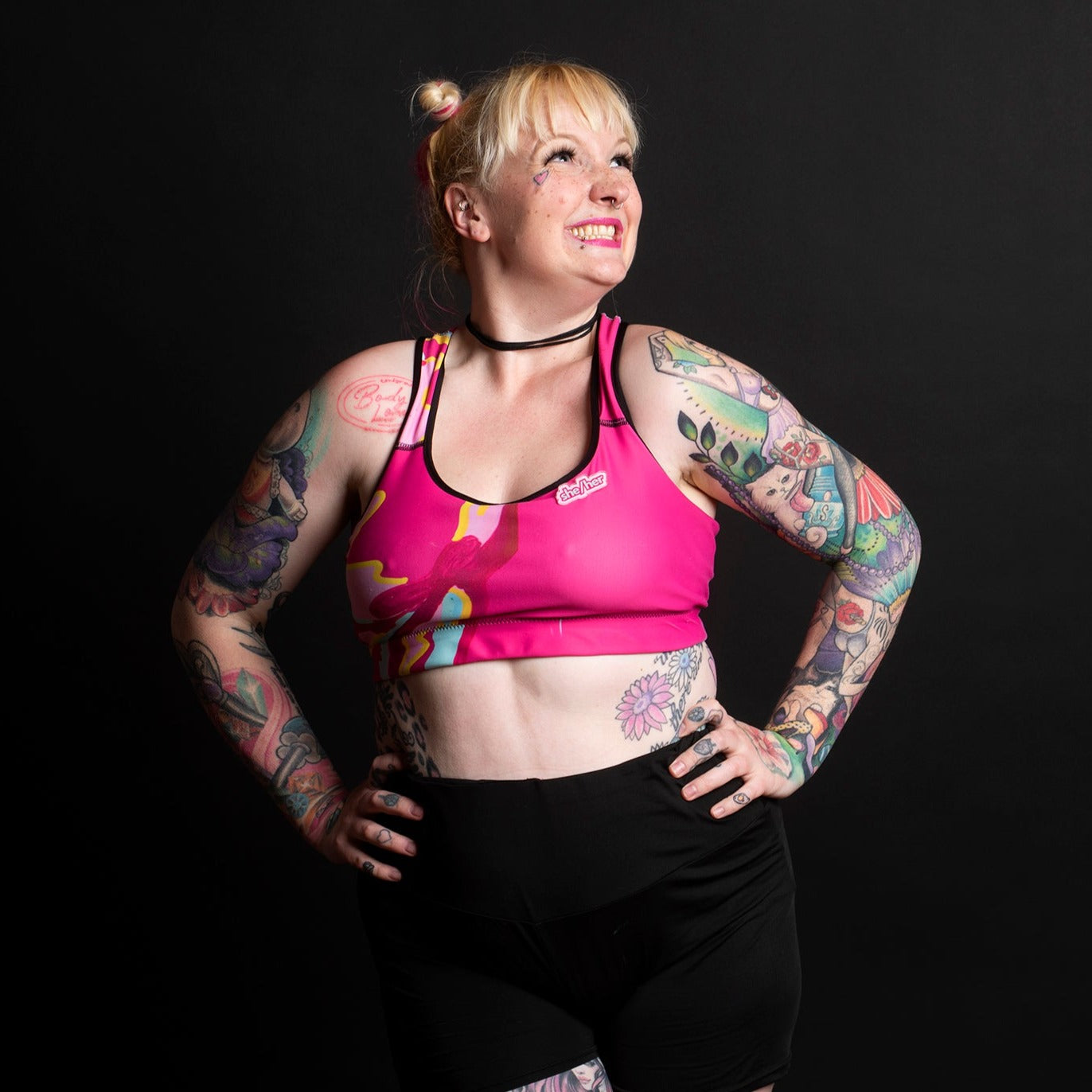 Embrace Body Love Sports Bra- Hot Pink