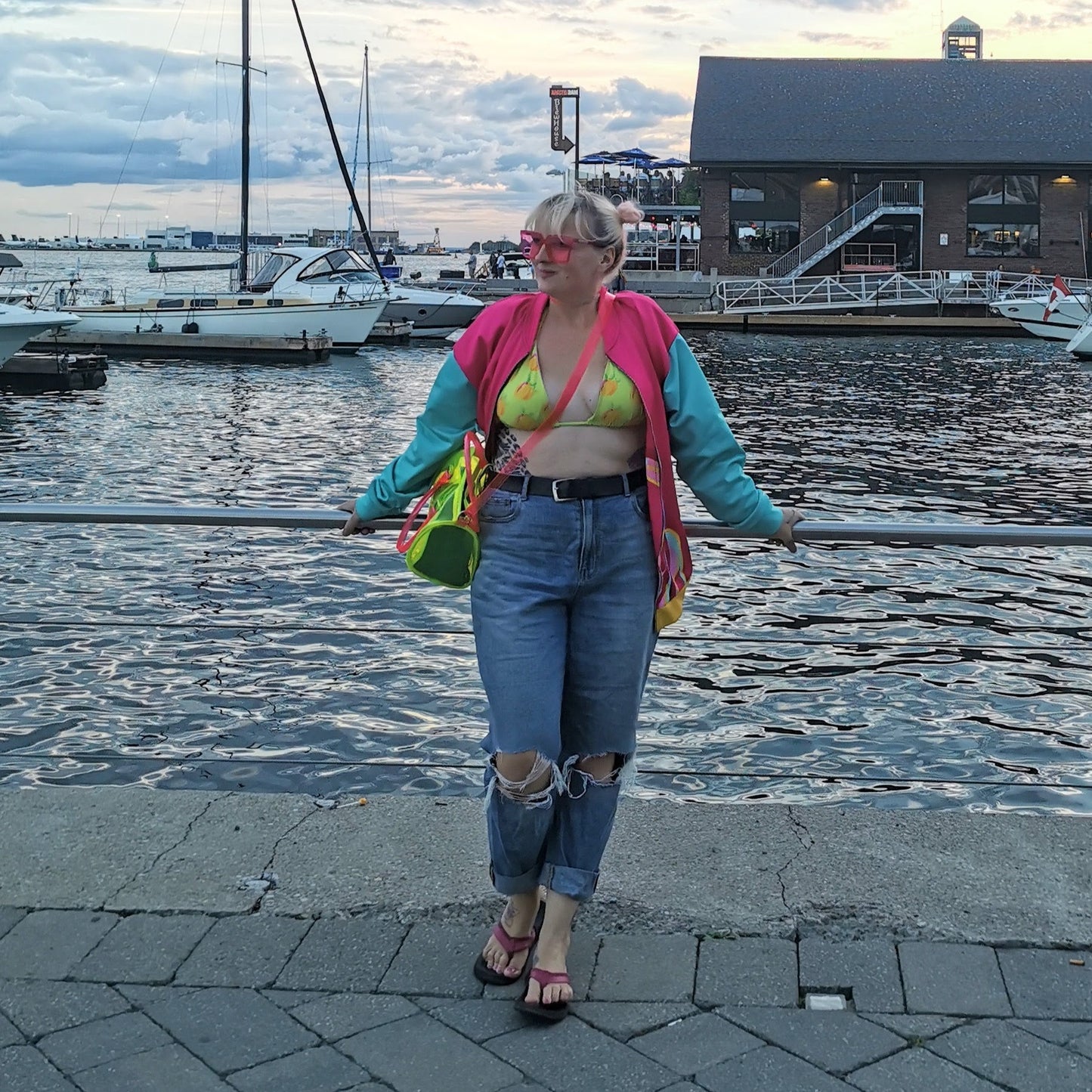 "Sour Puss" Lemon Vulva- String bikini (Recycled)