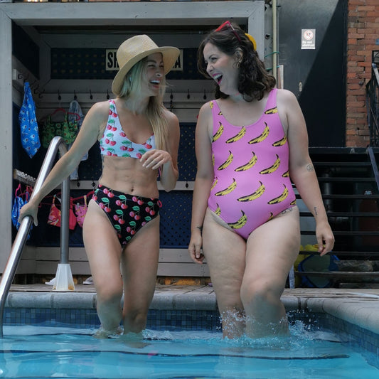 Pink Banana One-Piece Swimsuit