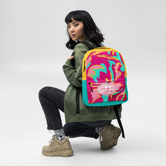 Embrace Body Love Logo Backpack- Hot Pink