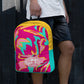 Embrace Body Love Logo Backpack- Hot Pink
