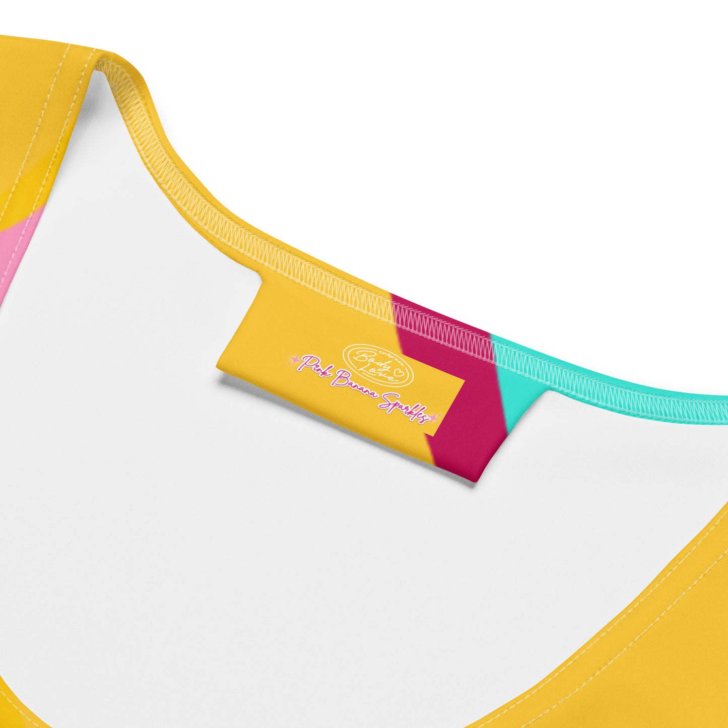 Embrace Body Love Crop Top Tank- Yellow
