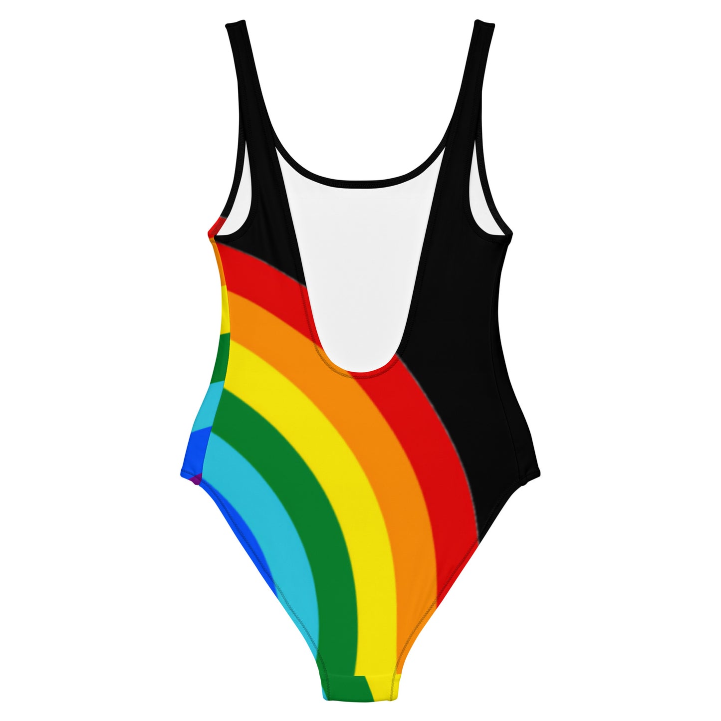 Anxious Shark Rainbow Pride Flag- One-Piece Swimsuit