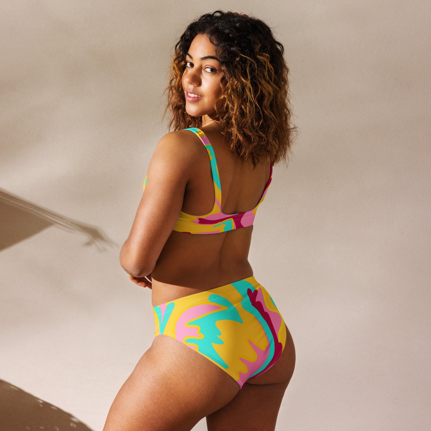 Embrace Body Love High-Waisted Bikini- Yellow (Recycled)