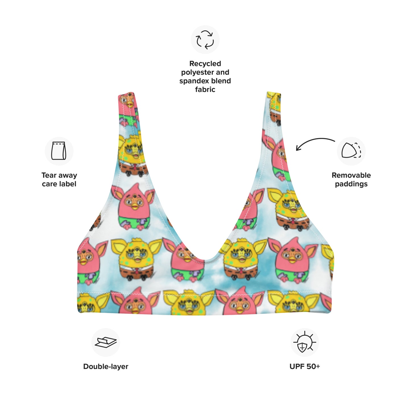 SpongeFURB Bikini Separates, Top (Recycled)