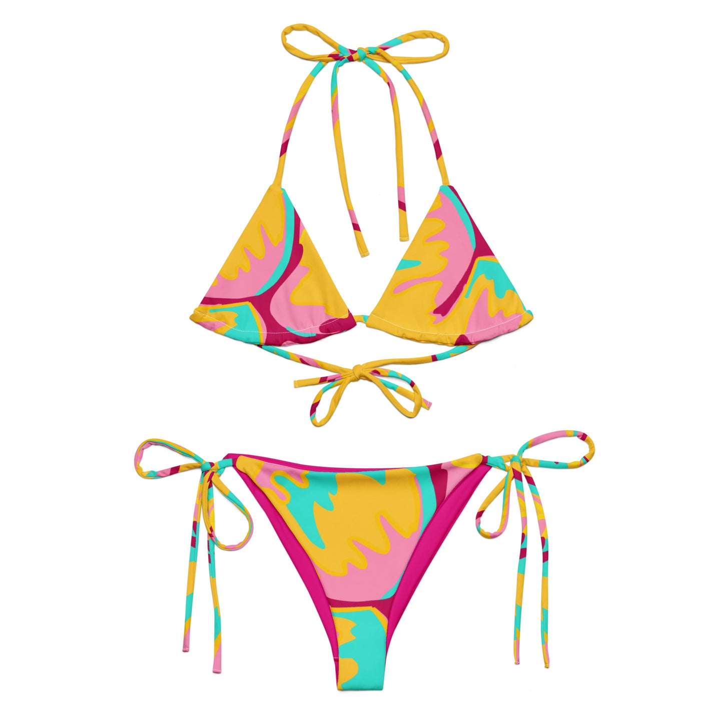 Embrace Body Love String Bikini, Yellow (Recycled)