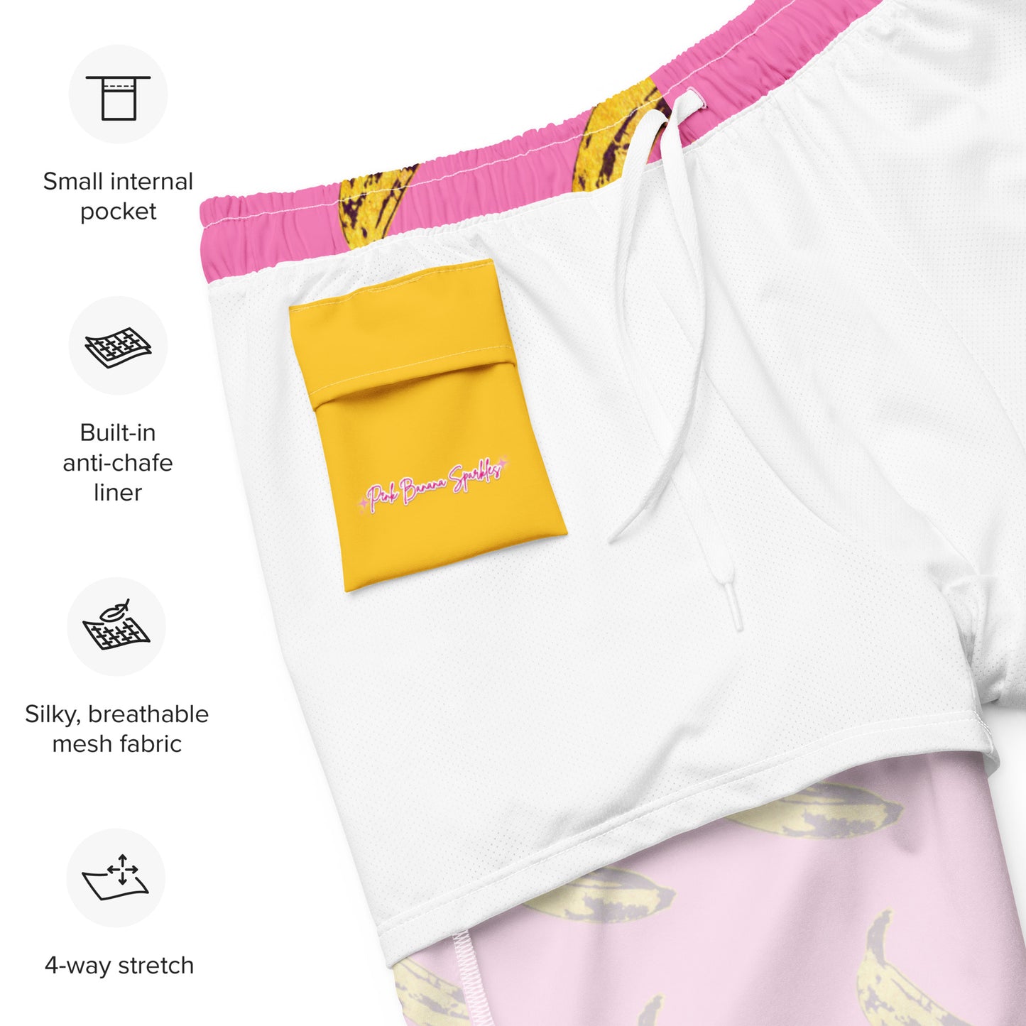 Pink Banana Swim Trunks- Genderless