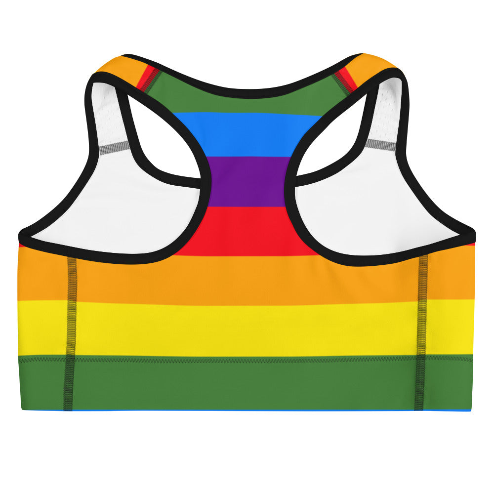 Pride Rainbow Sports Bra