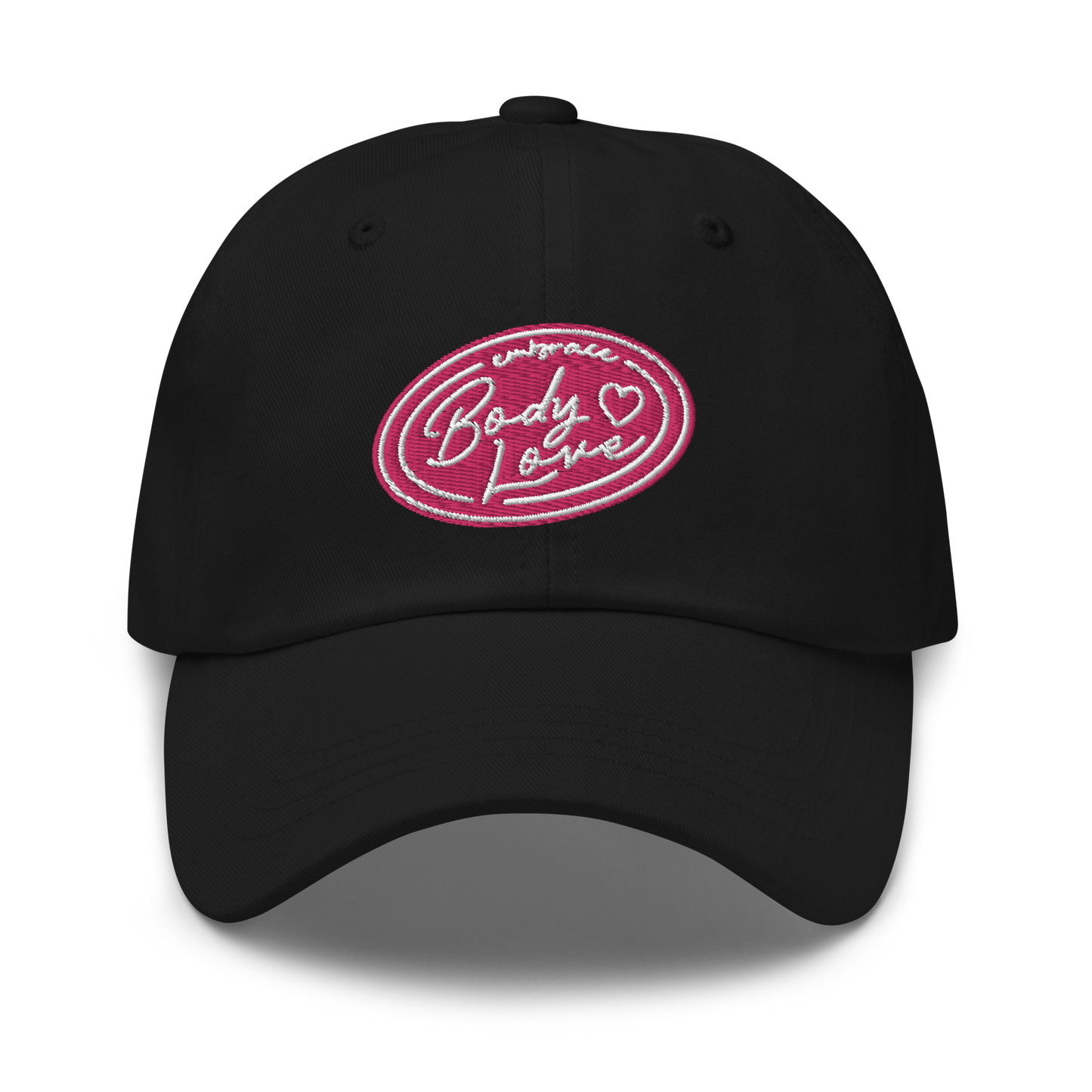 Embrace Body Love Logo "Dad" Baseball Hat- Pink logo