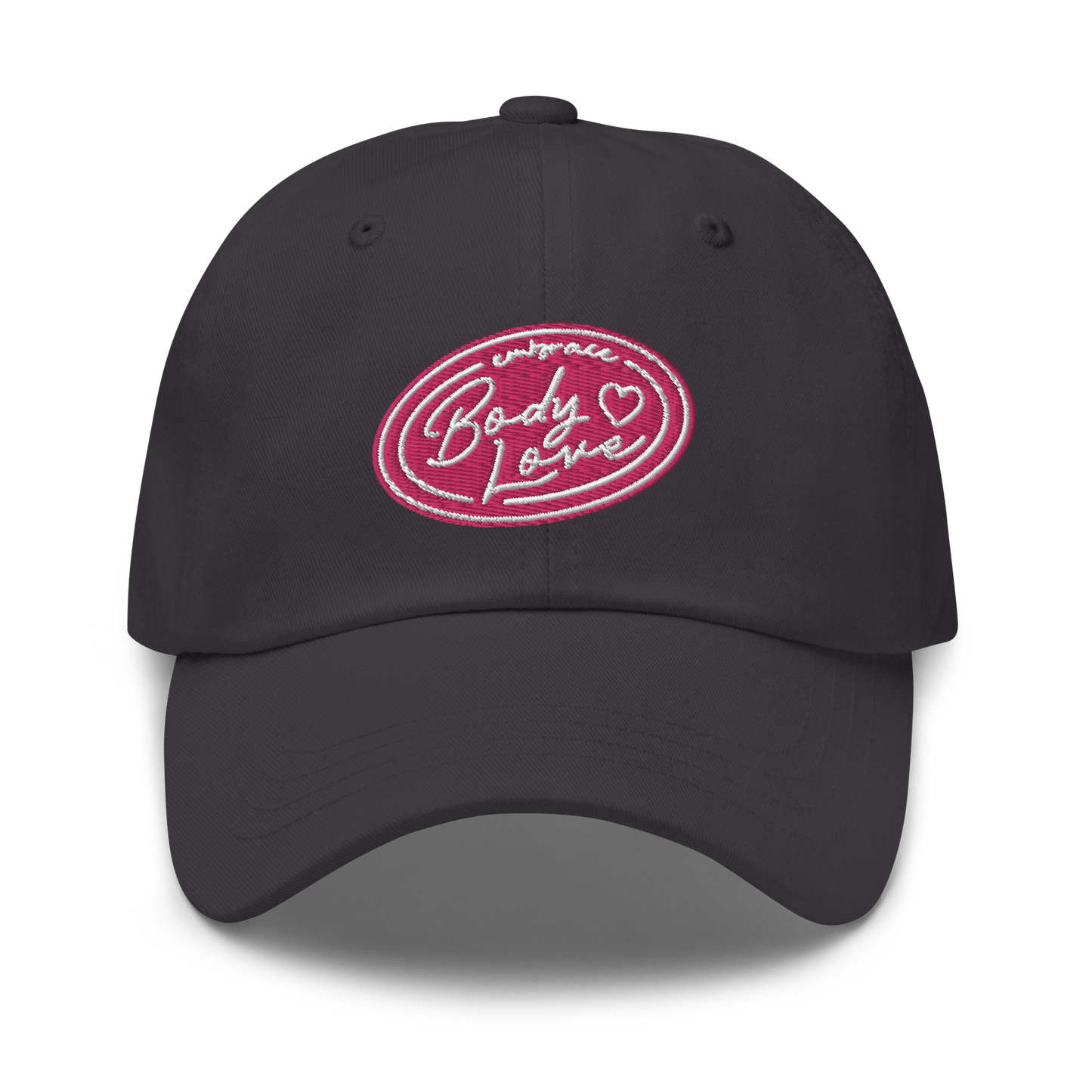 Embrace Body Love Logo "Dad" Baseball Hat- Pink logo