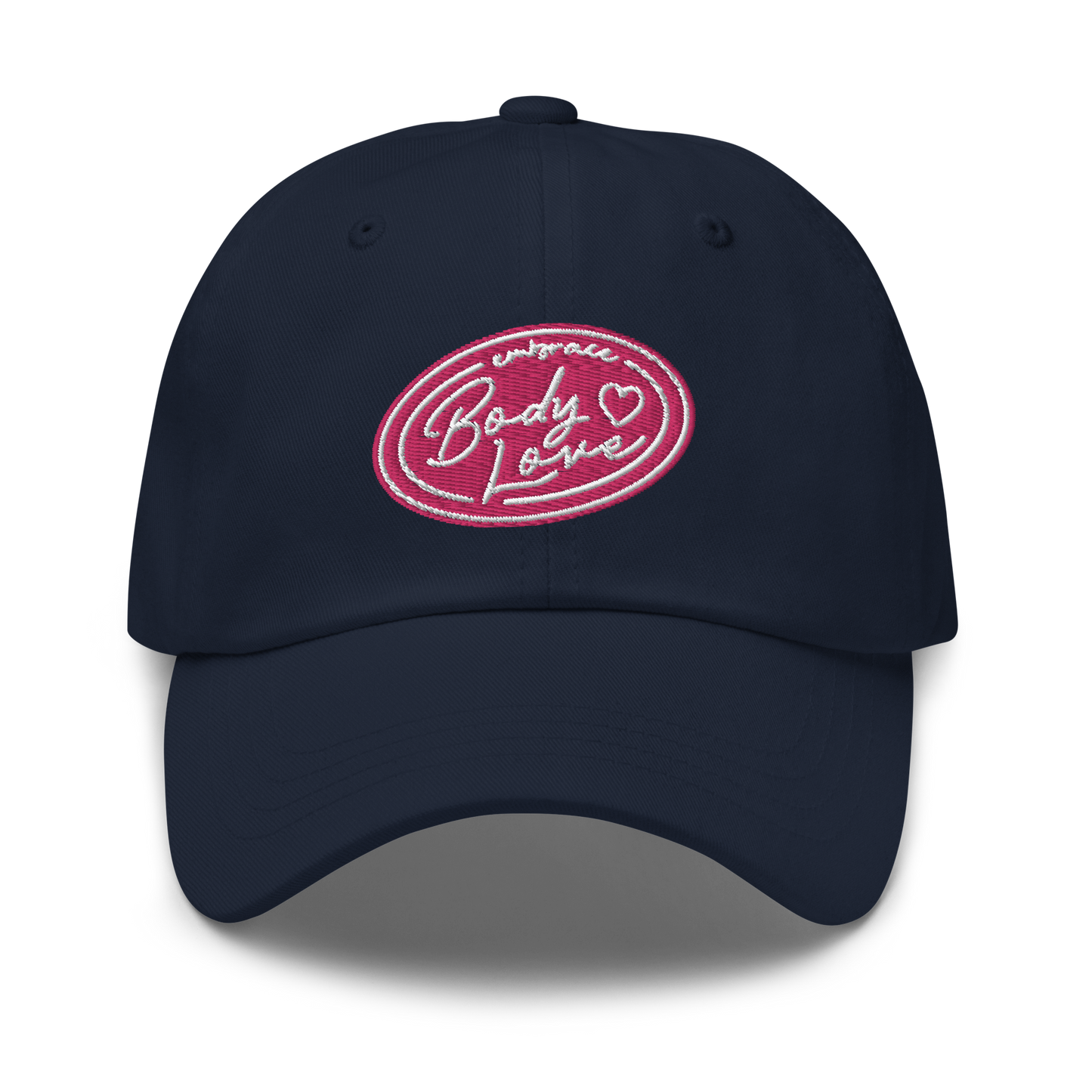Embrace Body Love Logo "Dad" Baseball Hat- Pink logo