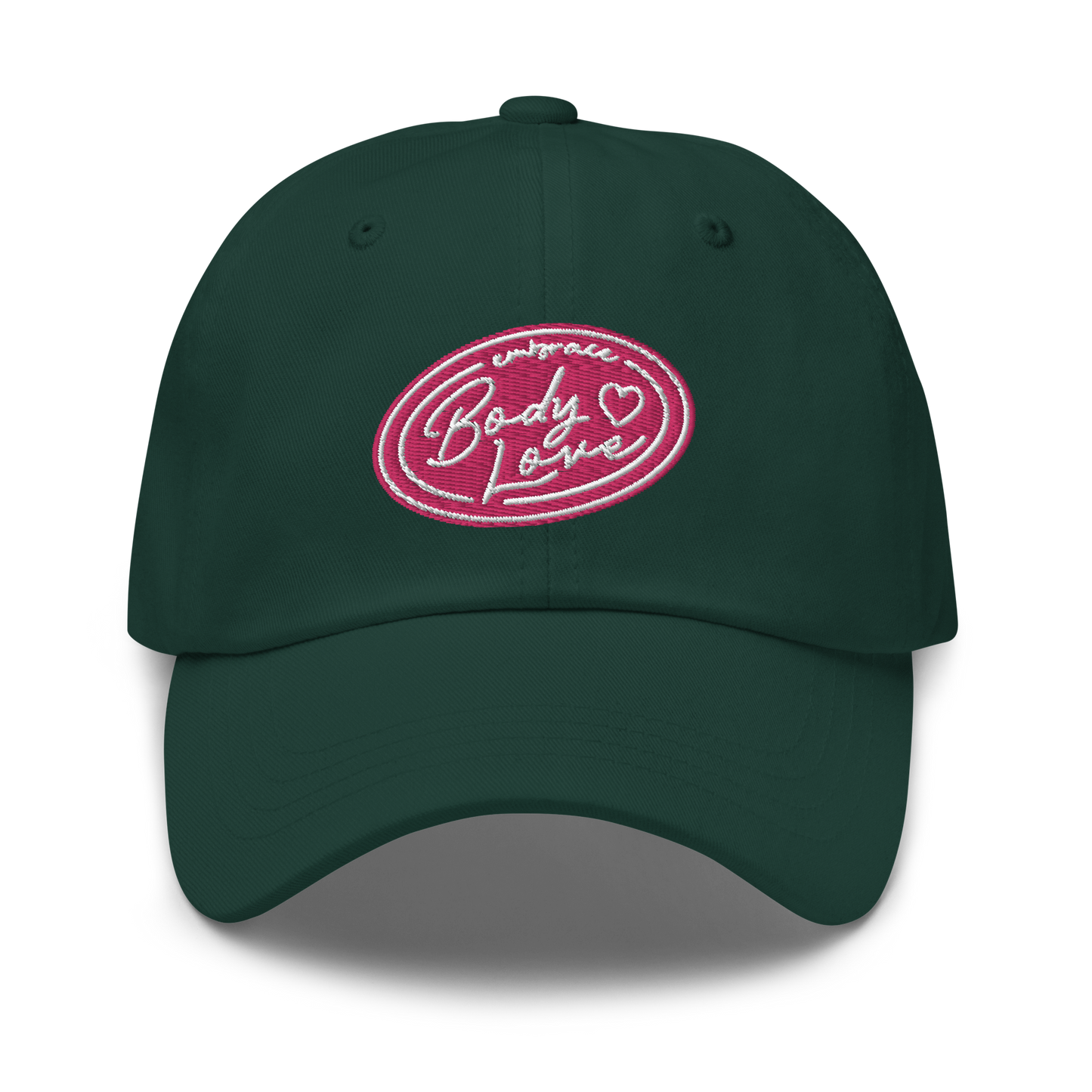 Embrace Body Love Logo "Dad" Baseball Hat- Pink logo