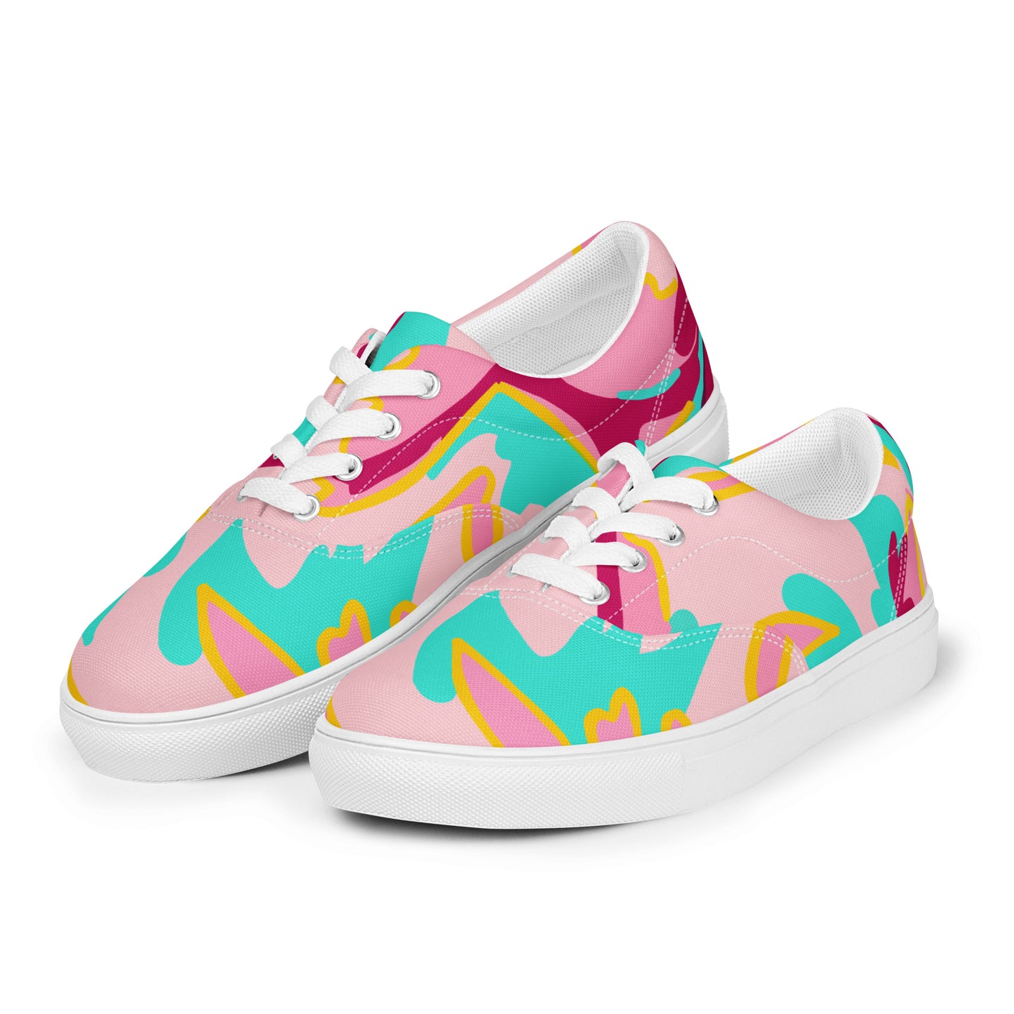 Embrace Body Love Lace-up Canvas Shoes- Light Pink (Men's Sizing)