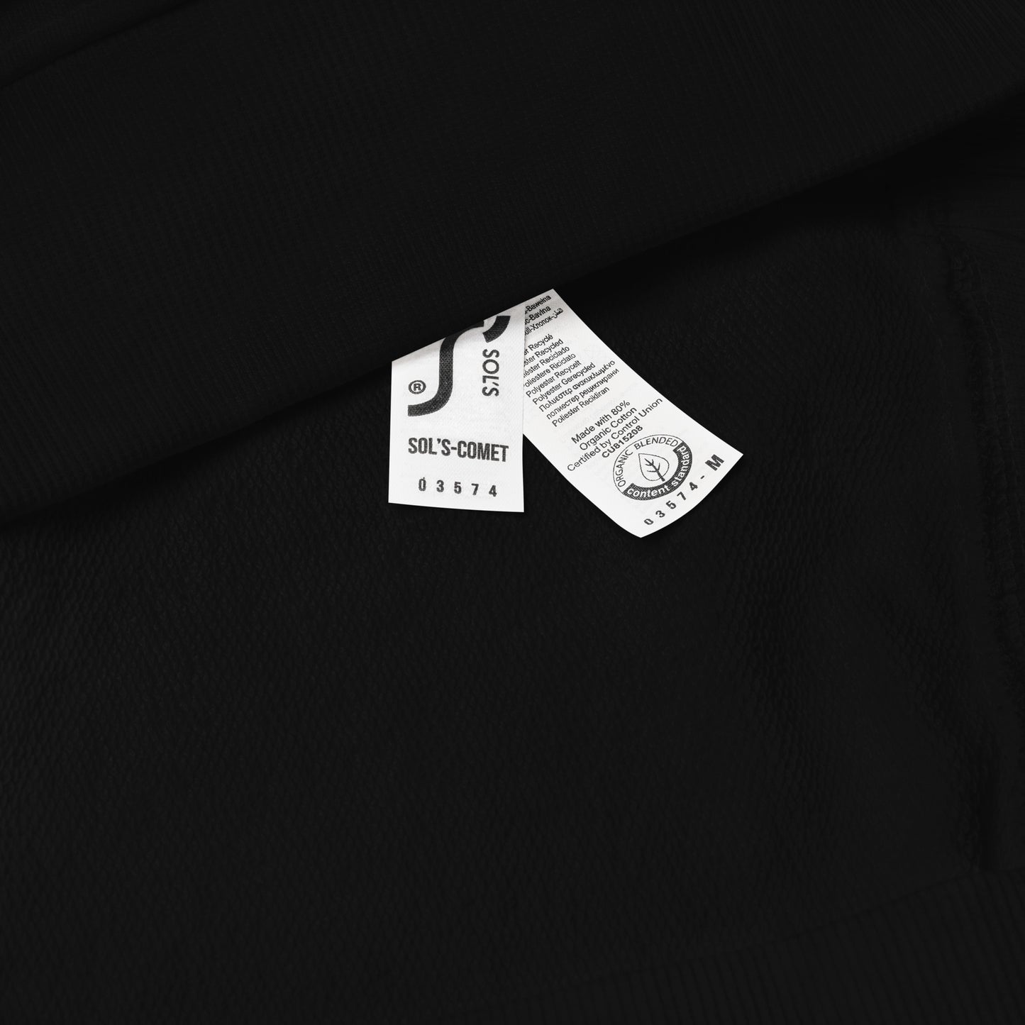 Embrace Body Love Logo, organic sweatshirt- Crewneck, White Logo (Recycled)