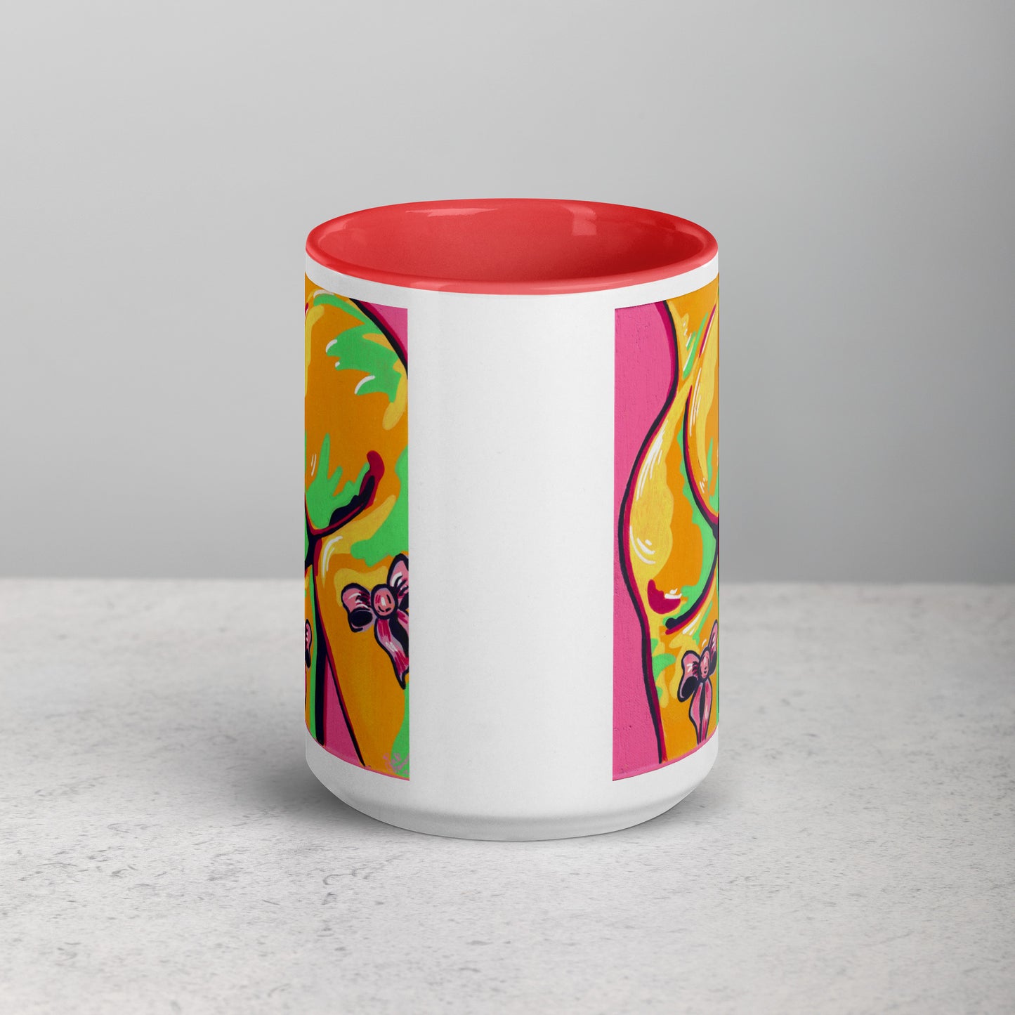 Booty and Bows- Mug with colour (11 or 15oz)