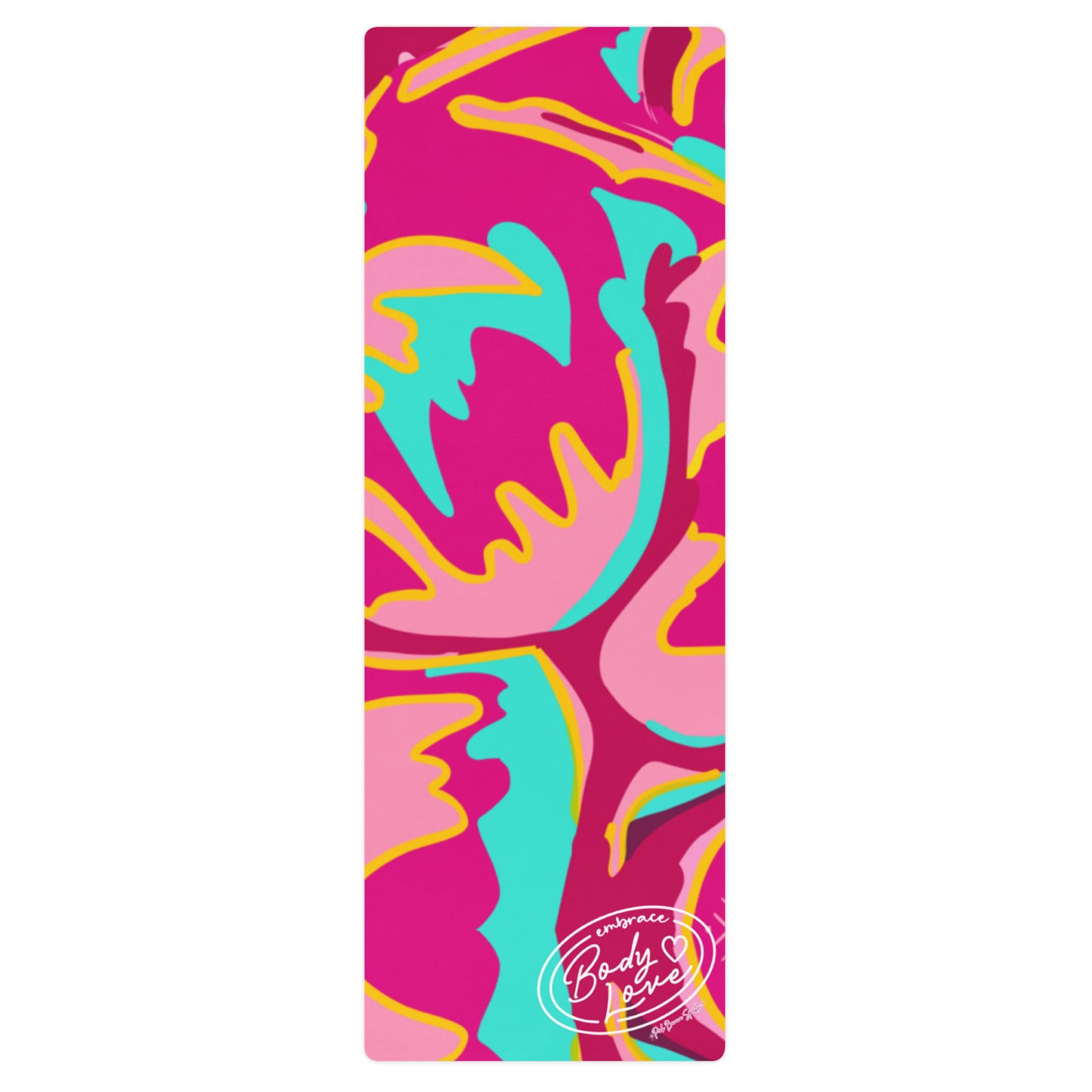 Embrace Body Love Yoga Mat- Hot Pink