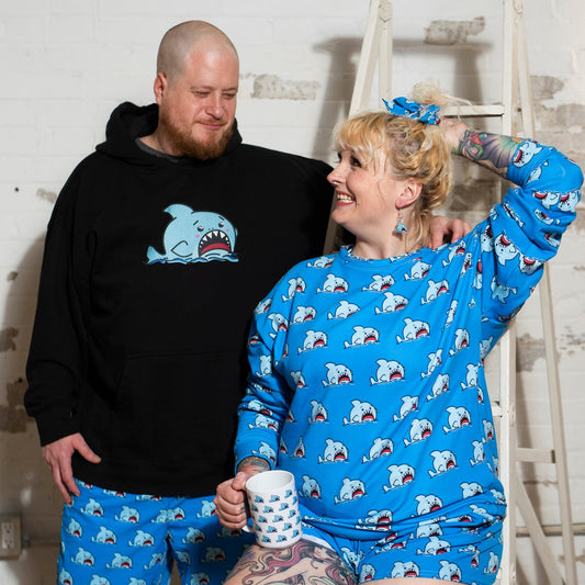 Anxious Shark- Genderless Hoodie