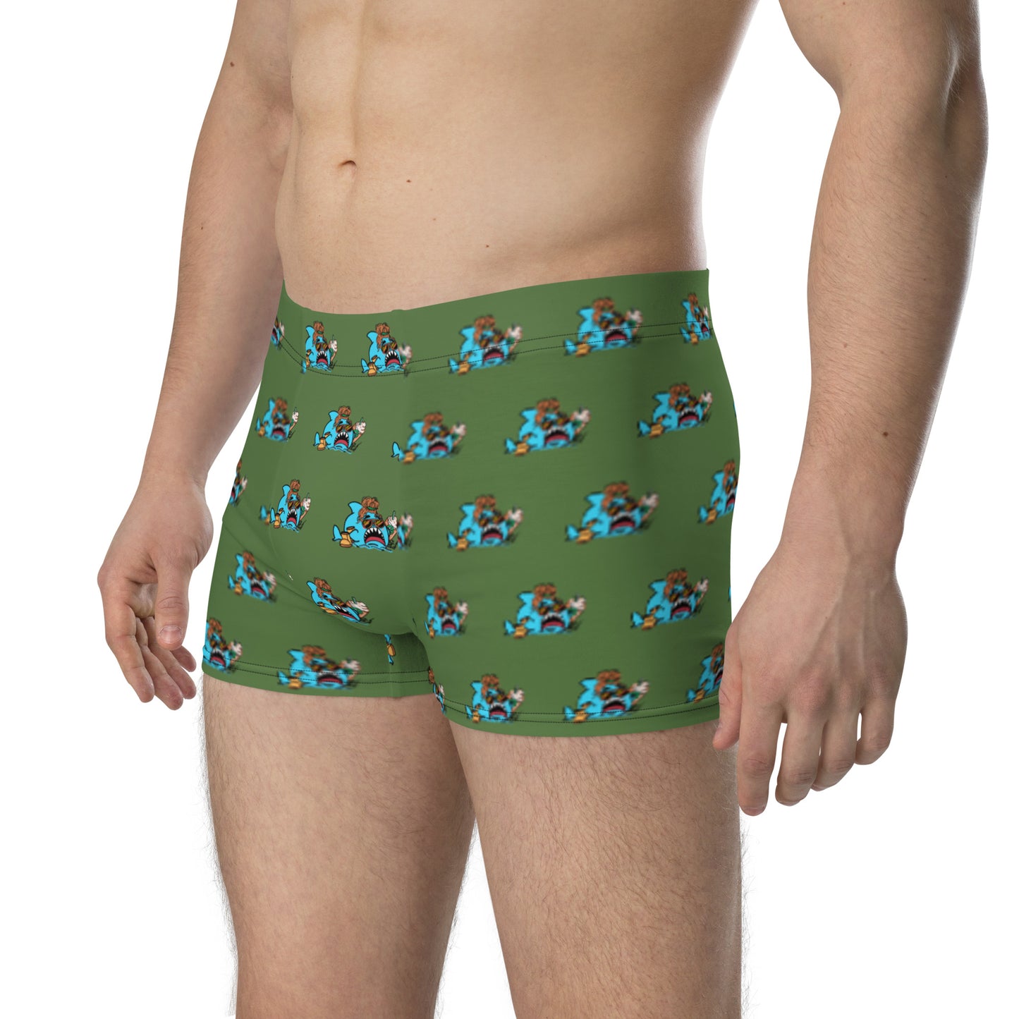 Basic Shark Olive- Boxer Briefs