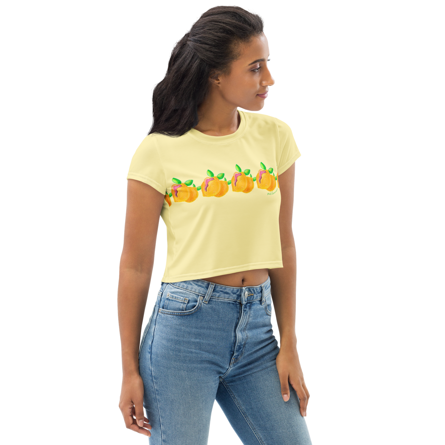"Sour Puss" Lemon Vulva Crop Tee