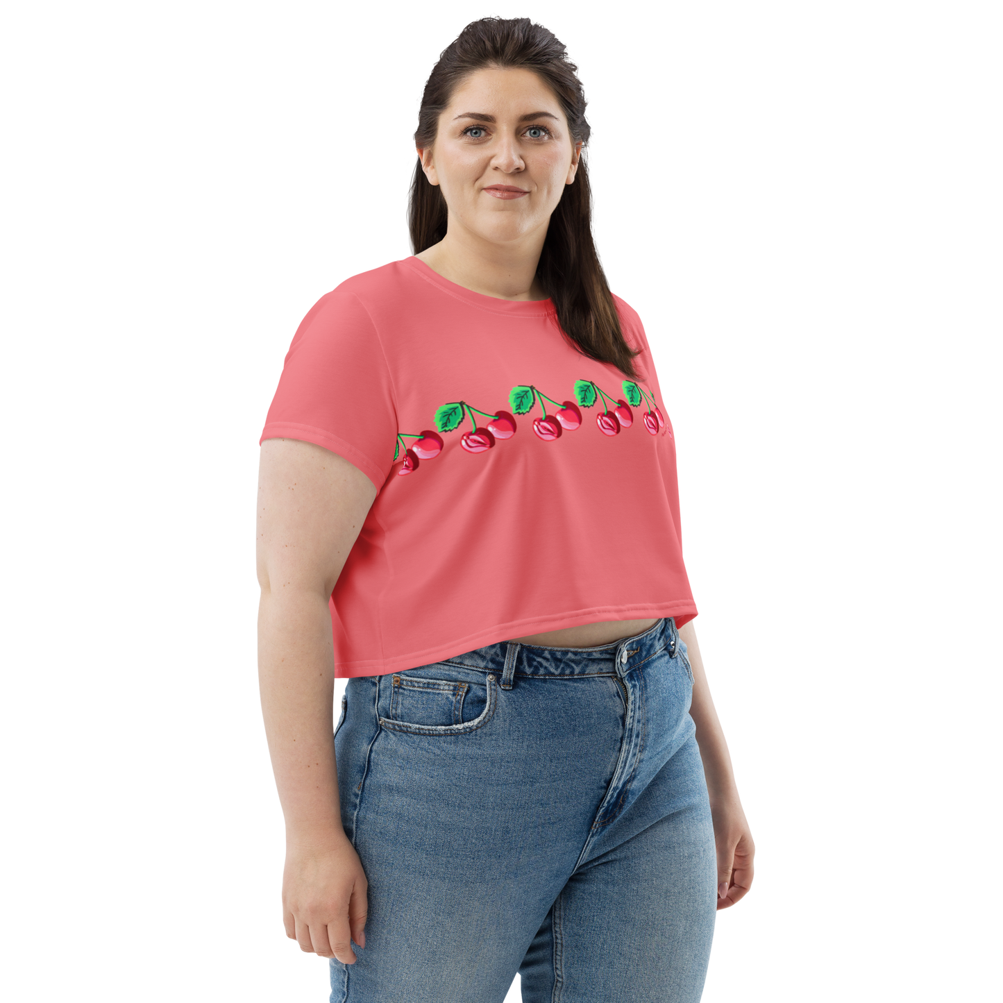 Cherry Vulva Crop Tee (pink)