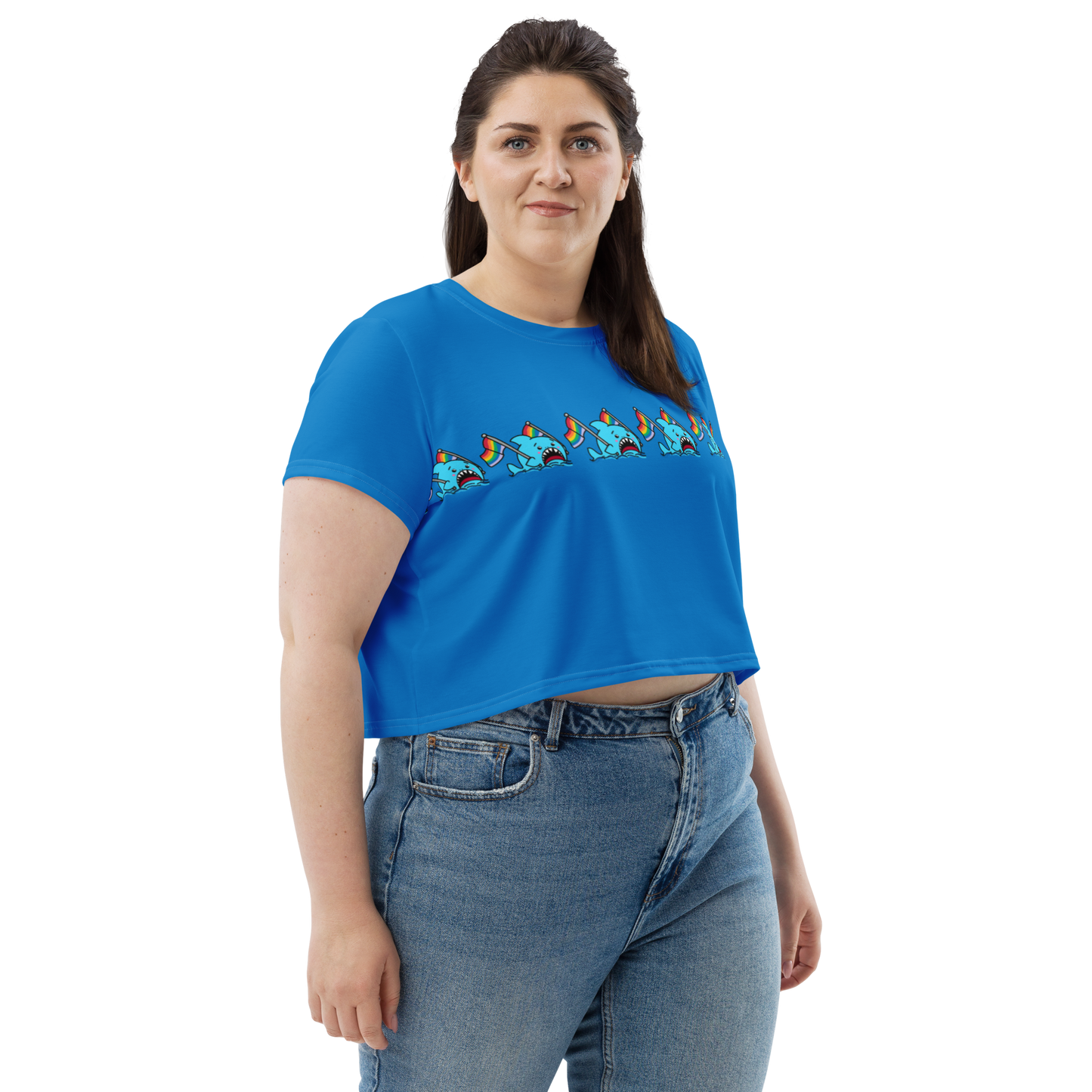 Anxious Shark x Pride Crop Tee