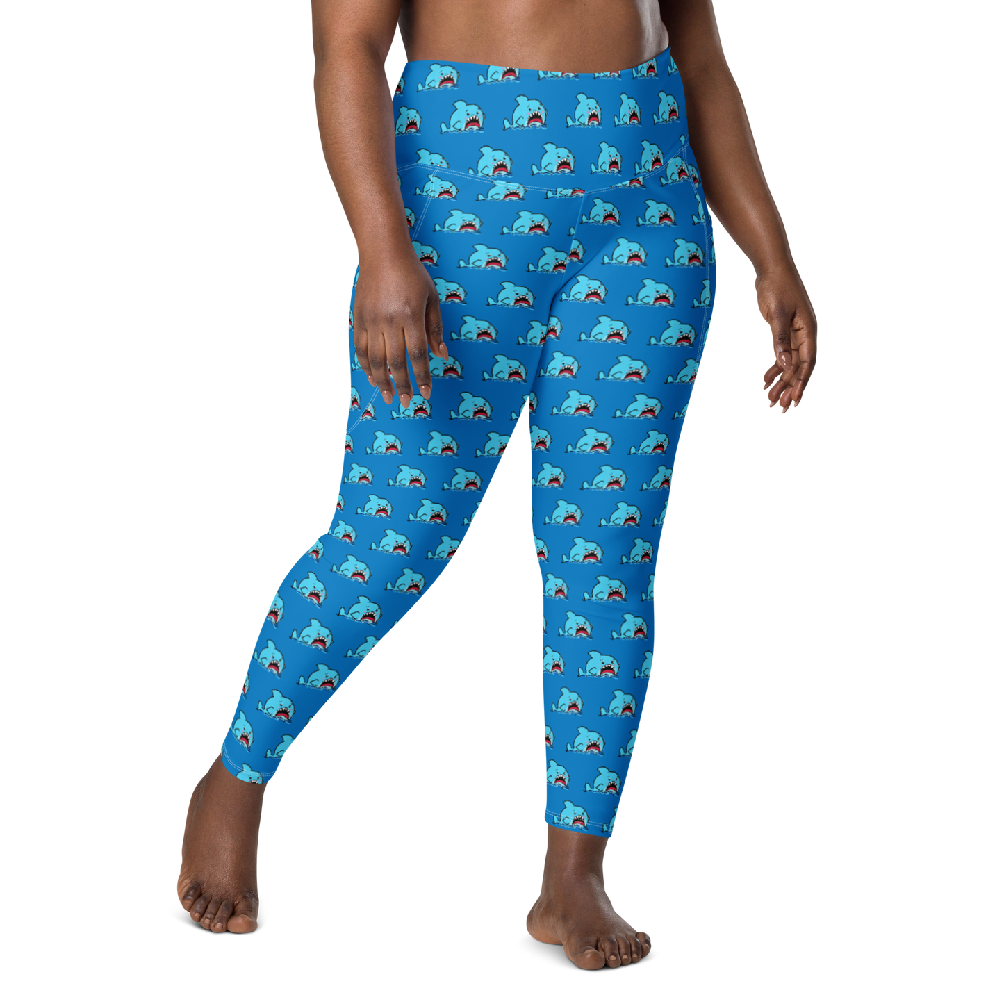 Anxious Shark- Leggings with pockets