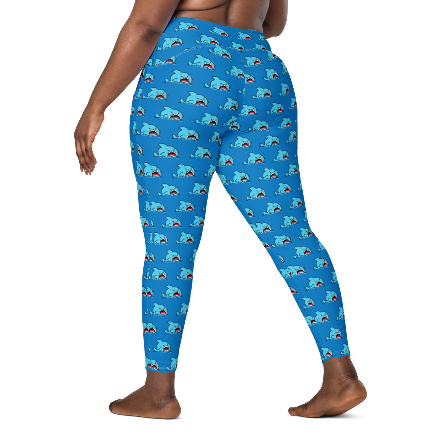 Anxious Shark- Leggings with pockets