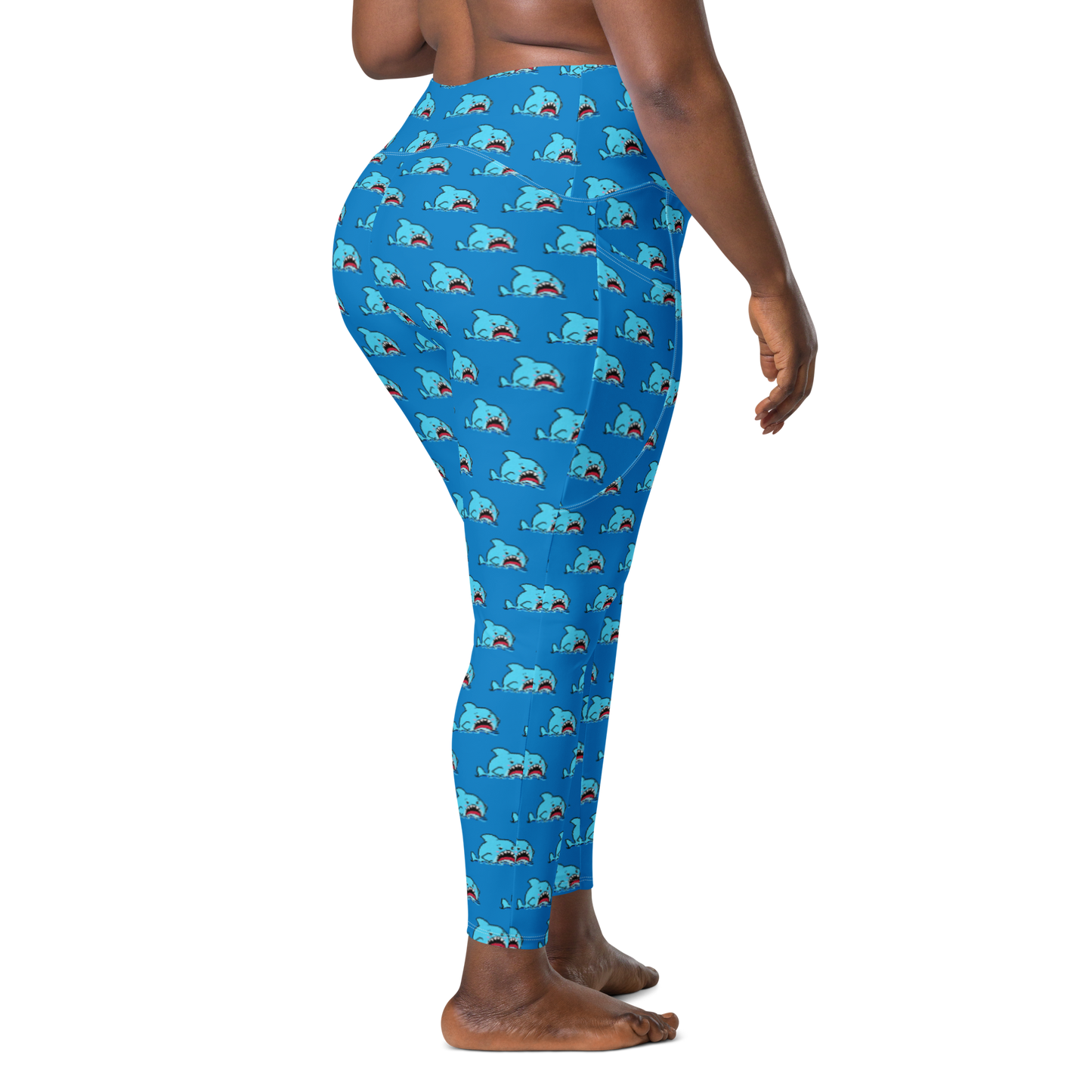 Anxious Shark- Leggings with pockets