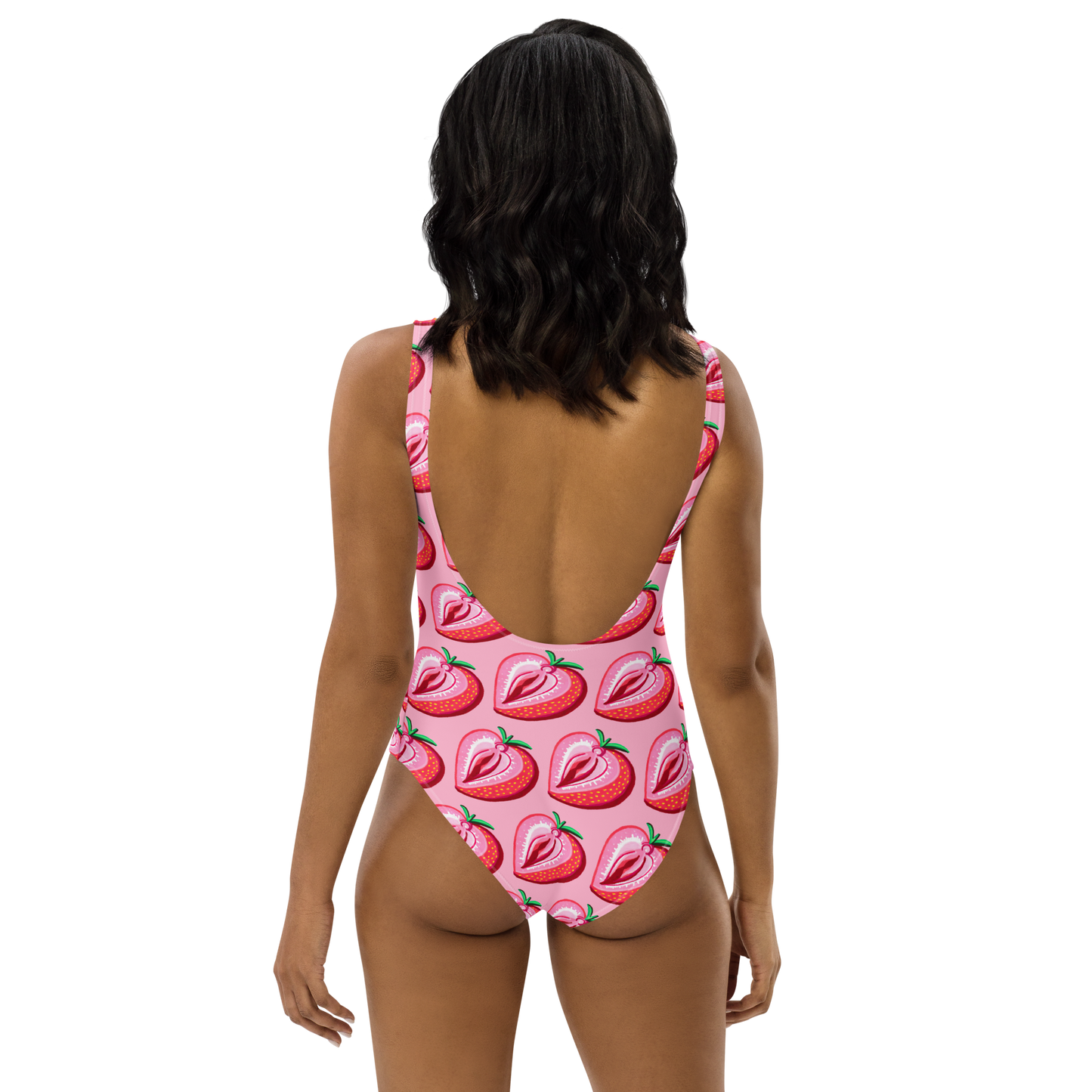 Strawberry Vulva- One-Piece Swimsuit (pink)
