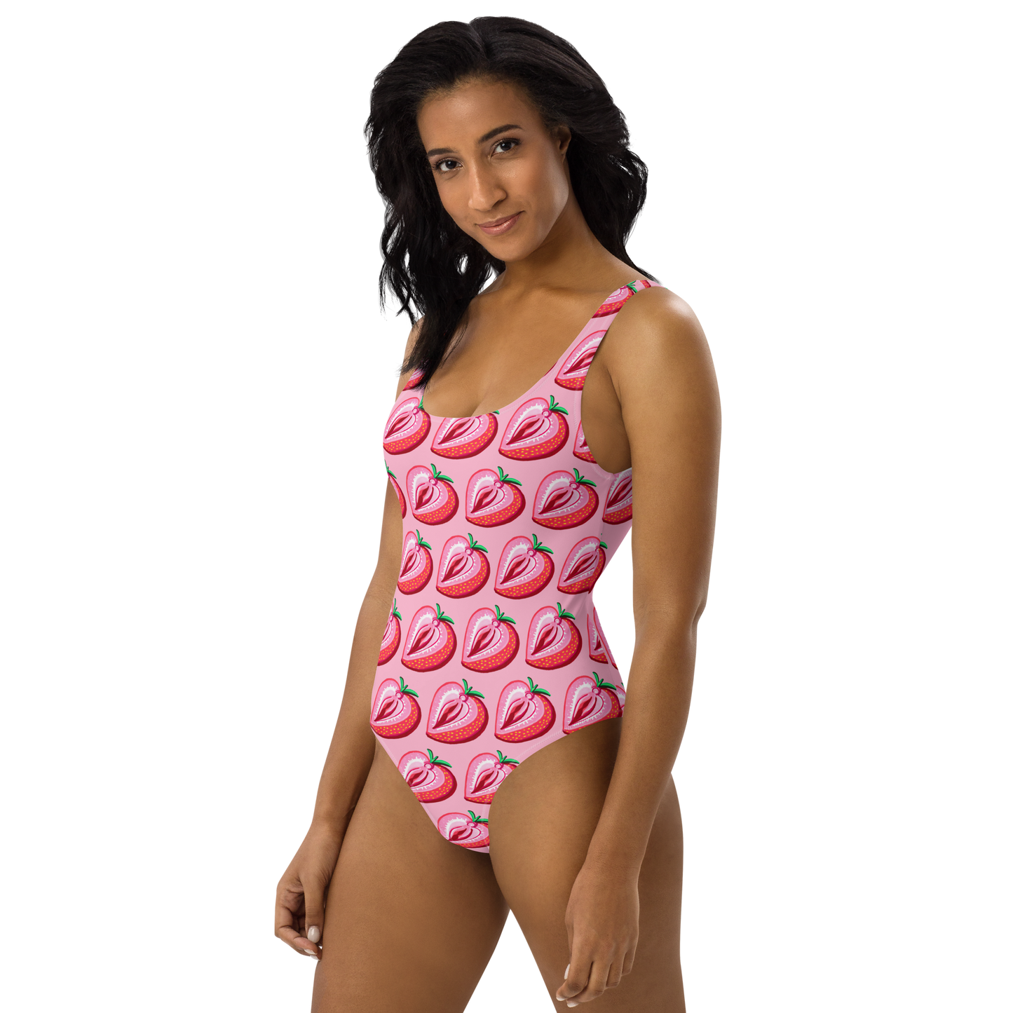 Strawberry Vulva- One-Piece Swimsuit (pink)