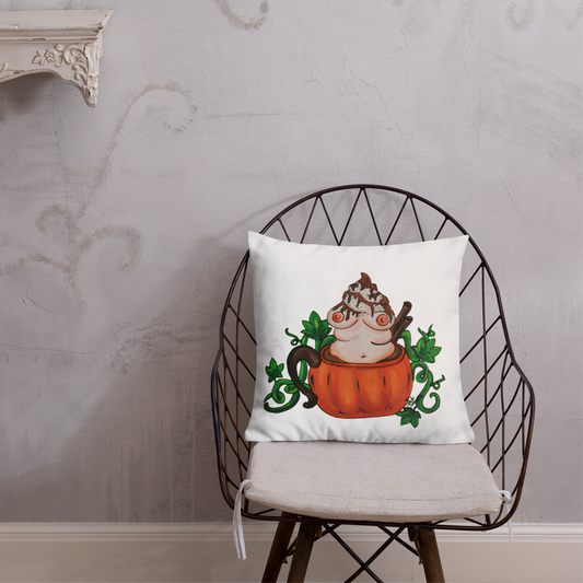 Pumpkin Spice and Everything Nice (white) - Premium Pillow and Pillowcase