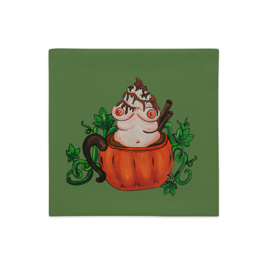 Pumpkin Spice and Everything Nice (green)- Pillowcase