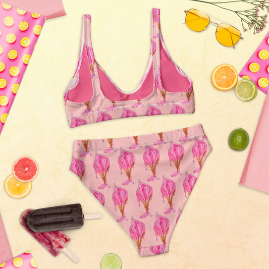 Ice cream Vulva- High-waisted bikini