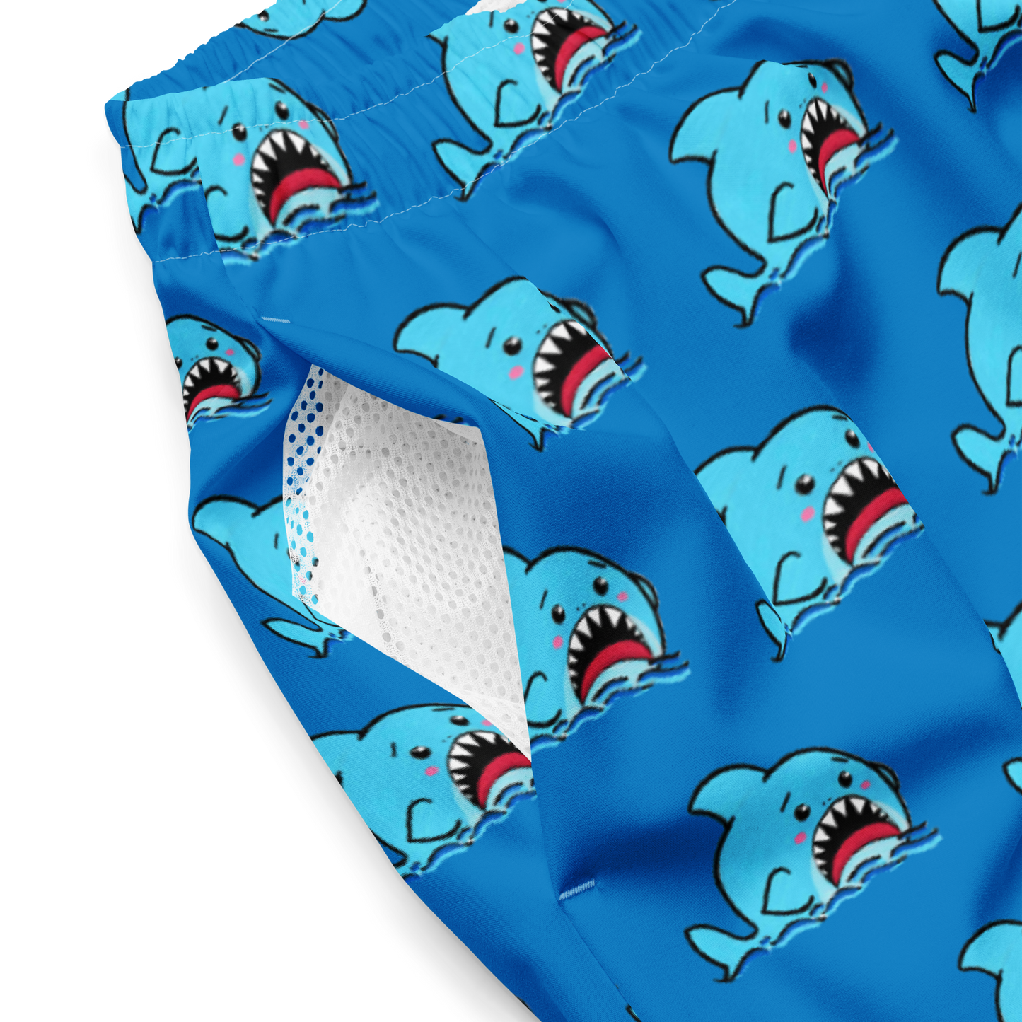 Anxious Shark- Swim trunks