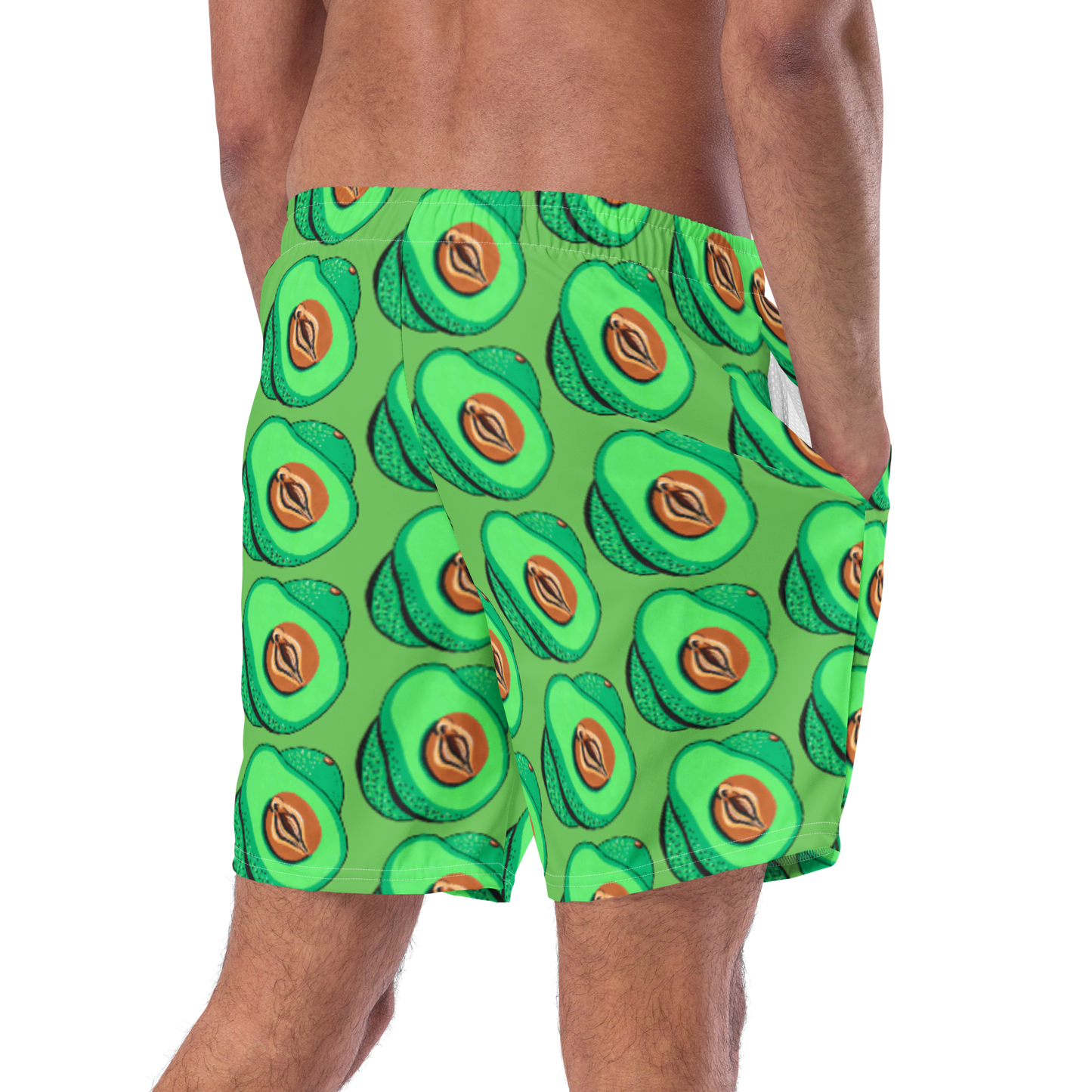 Avocado Vulva- Men's swim trunks