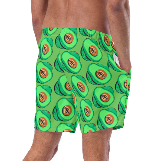 Avocado Vulva- Men's swim trunks