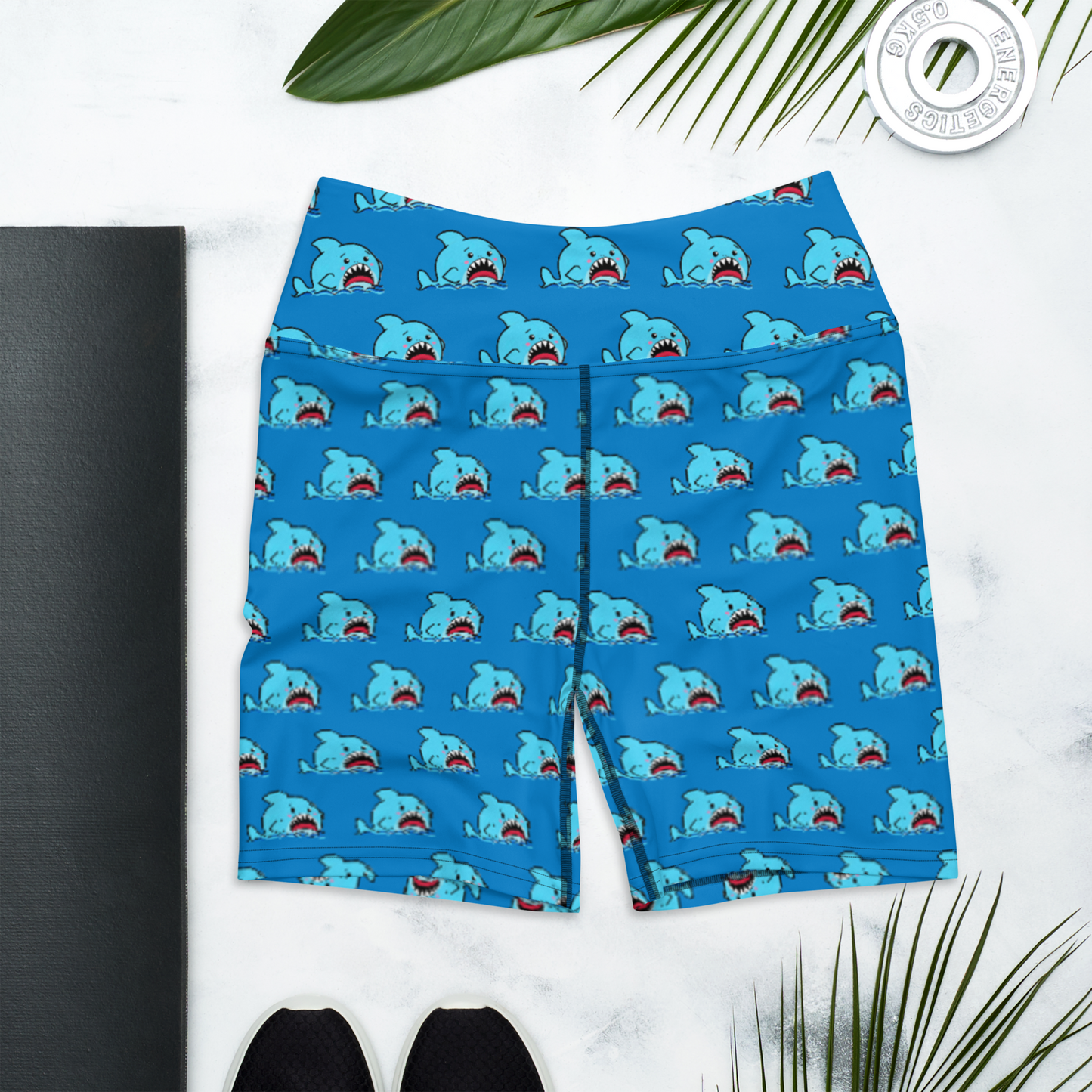 Anxious Shark- Yoga Shorts