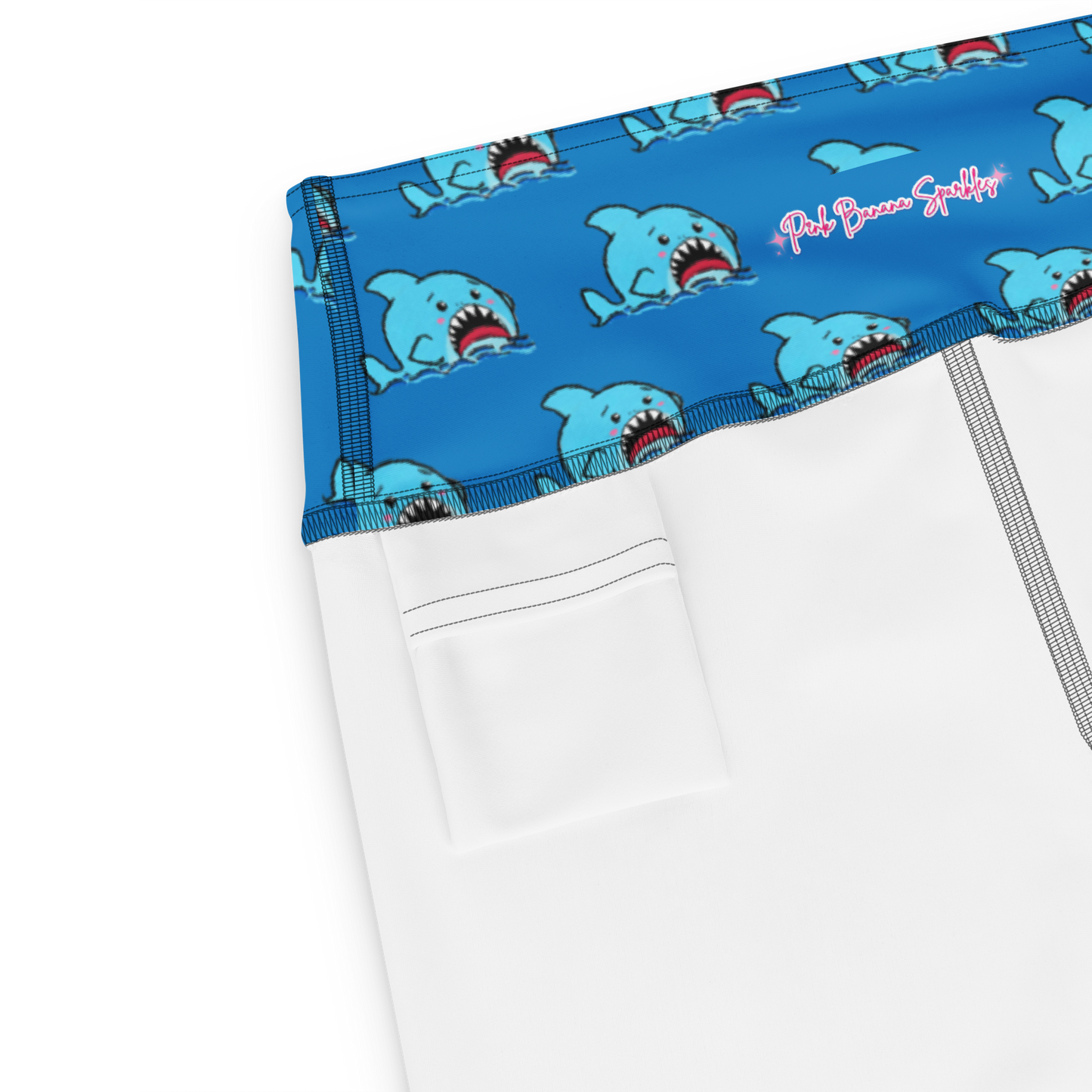 Anxious Shark- Yoga Shorts
