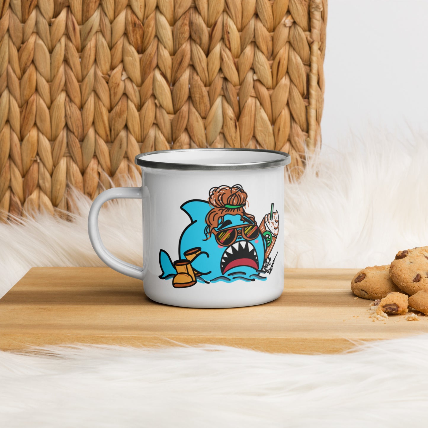 Basic Shark Enamel Mug (12oz)