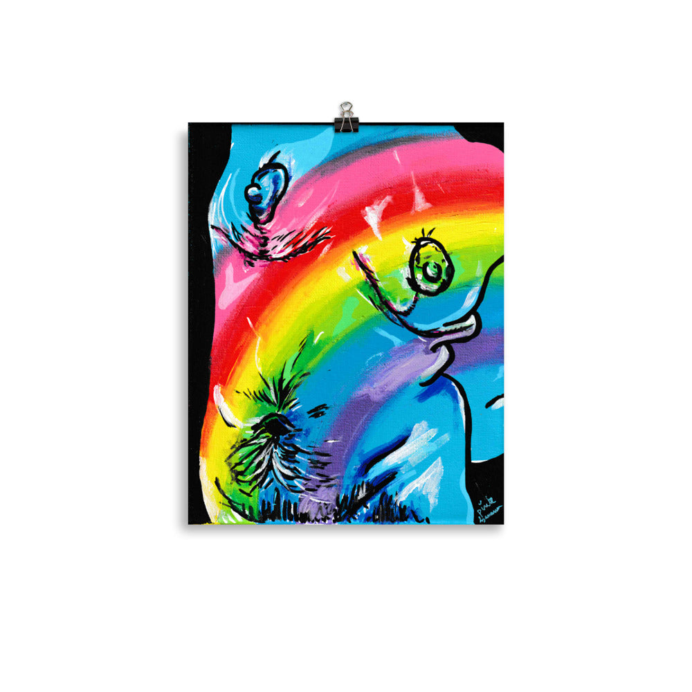 Your Body Is Beautiful- Post-Top Surgery, Rainbow Body Print