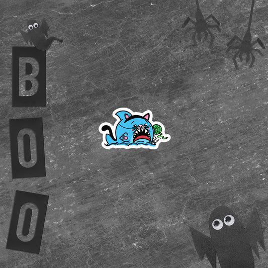 Halloween Sharks- Kitty Shark Sticker