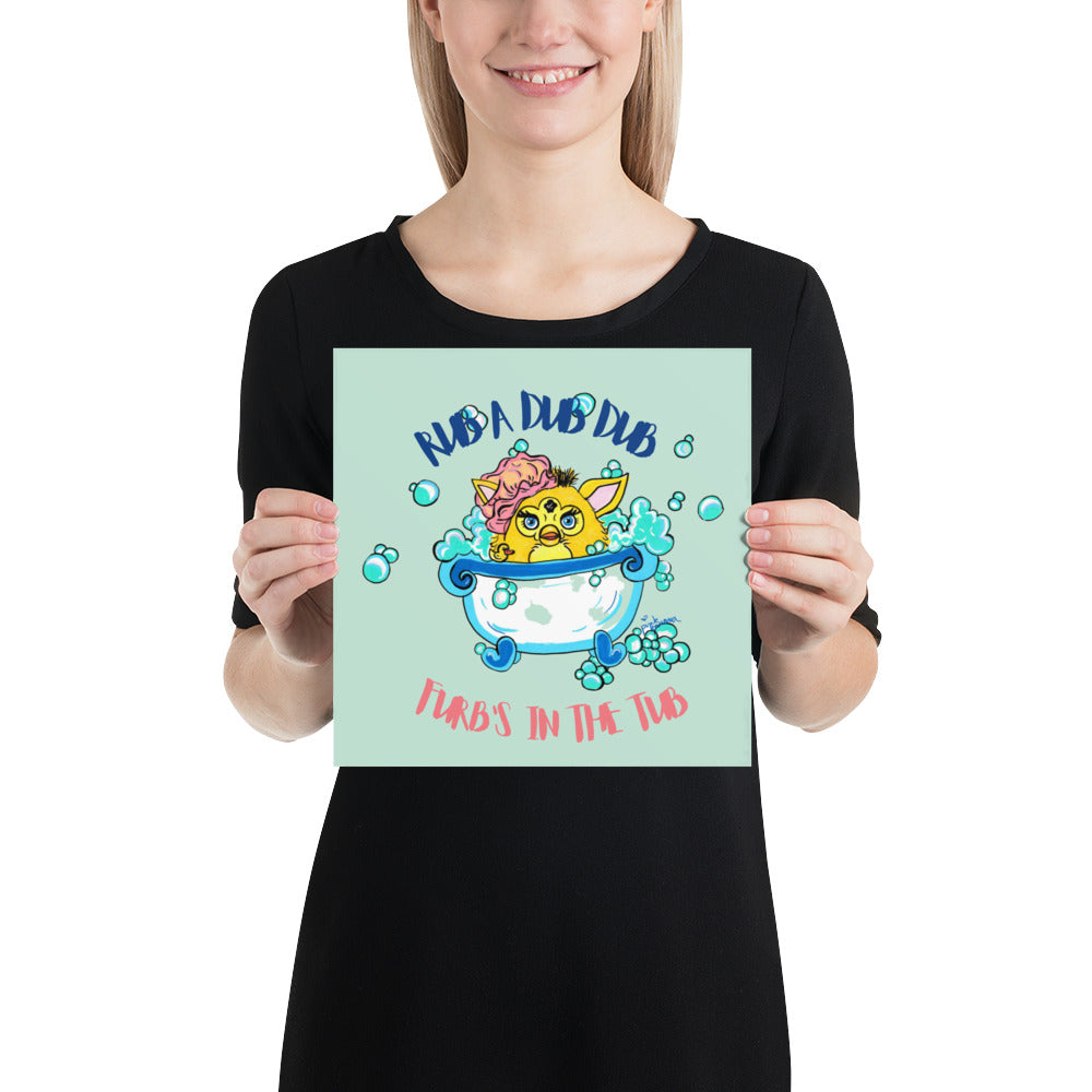 "Furb's In the Tub" Art Print