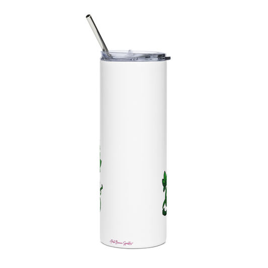 Pumpkin Spice and Everything Nice (white) Stainless steel tumbler