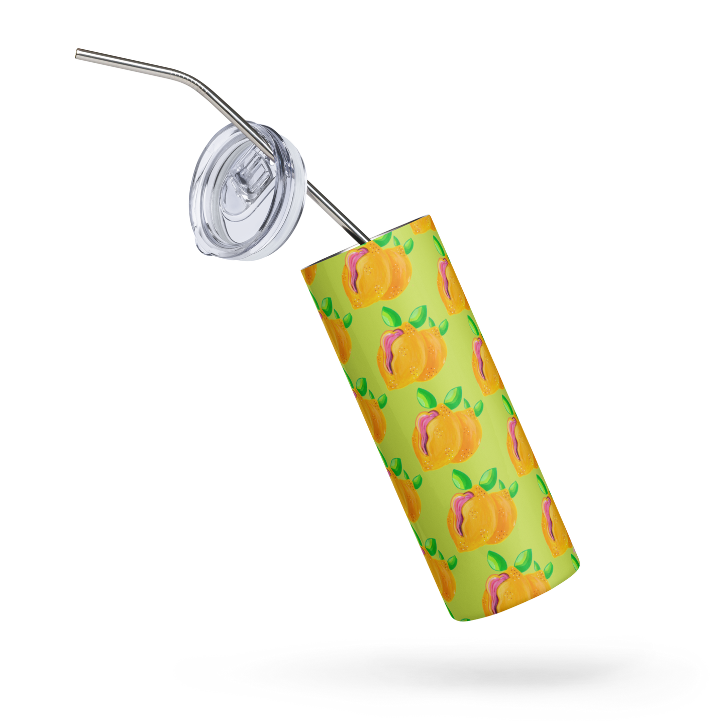 "Sour Puss" Lemon Vulva- Stainless steel tumbler