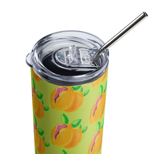 "Sour Puss" Lemon Vulva- Stainless steel tumbler