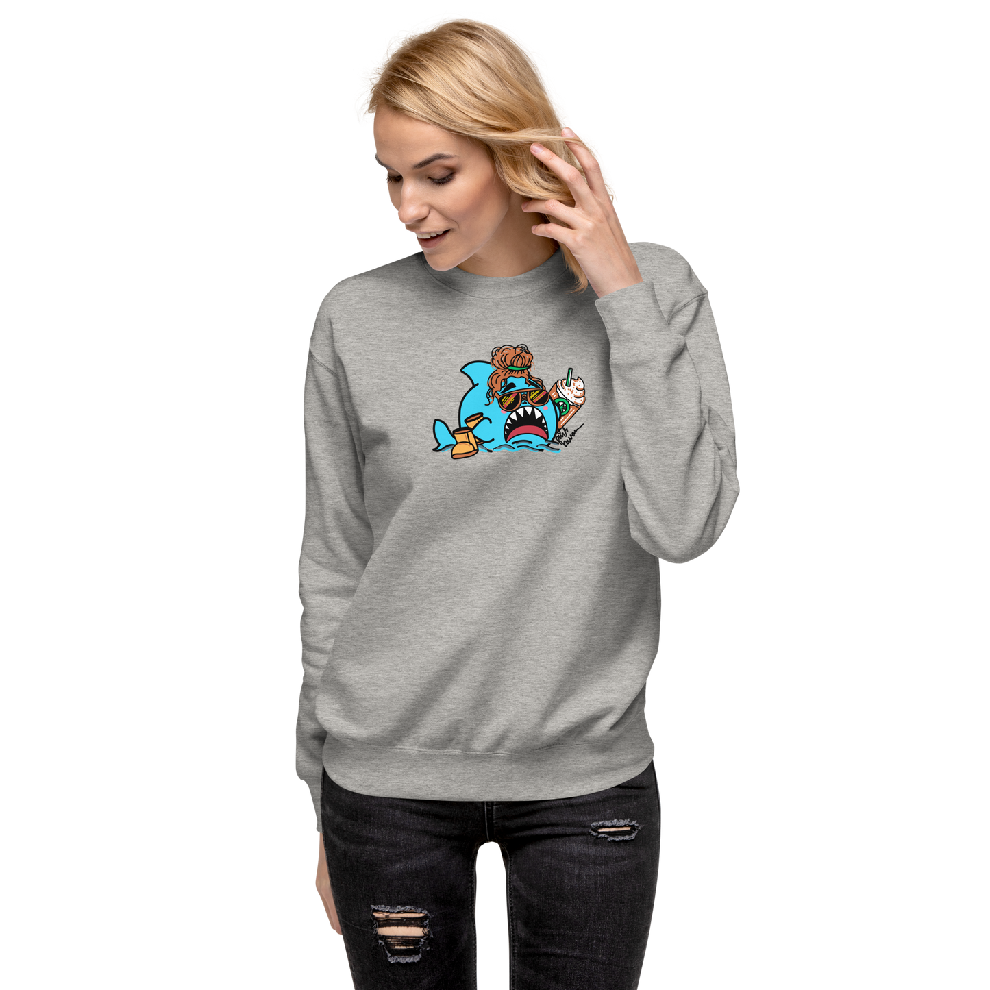 Basic Shark- Genderless Premium Sweatshirt