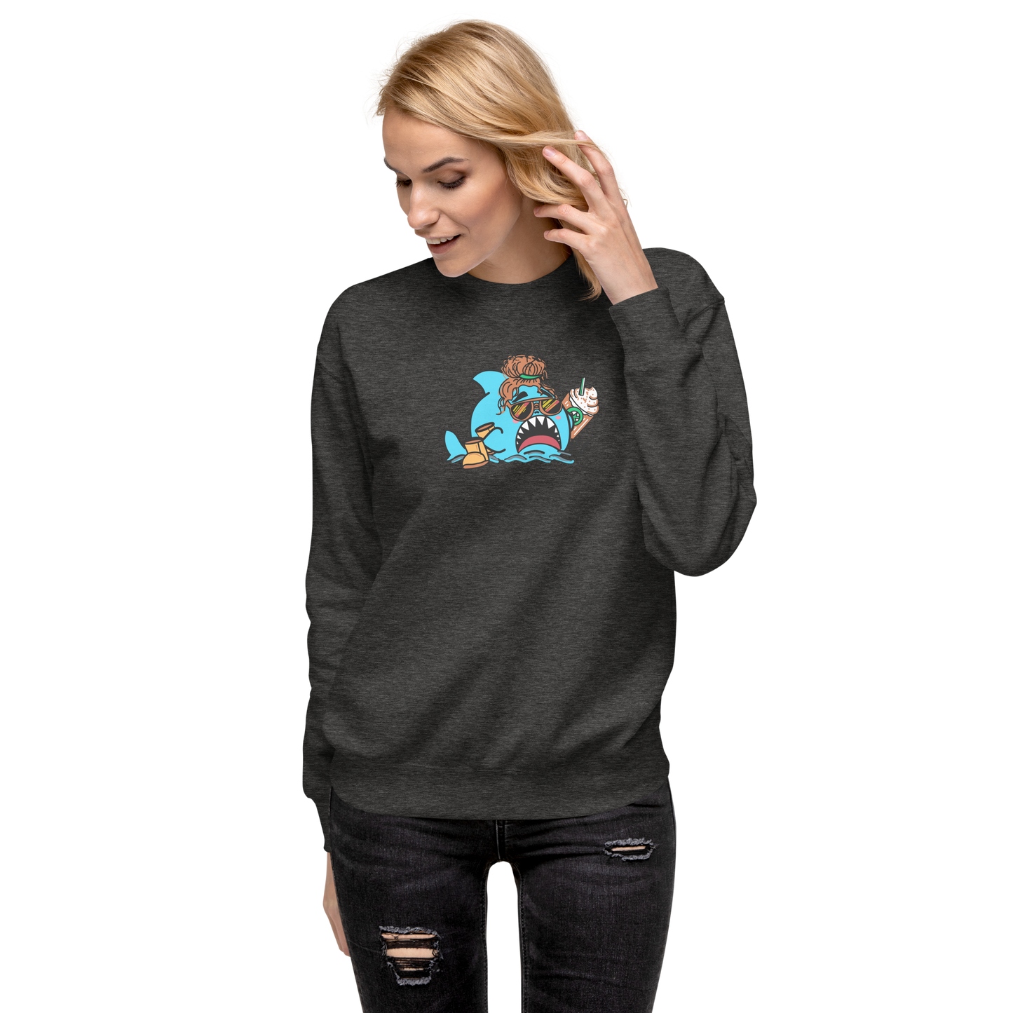 Basic Shark- Genderless Premium Sweatshirt