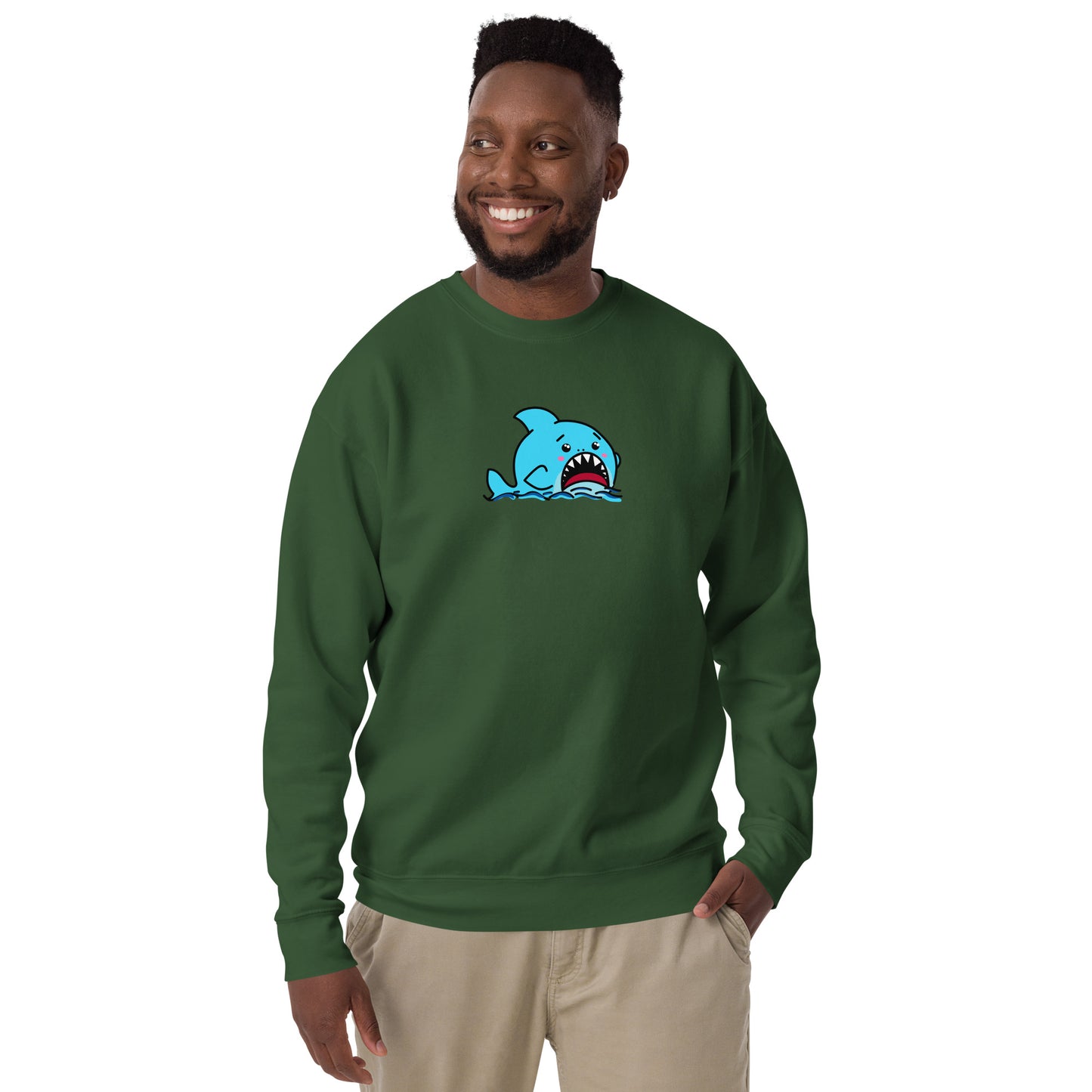 Anxious Shark- Genderless Premium Sweatshirt