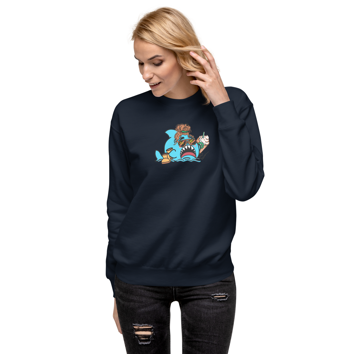 Basic Shark- Genderless Premium Sweatshirt